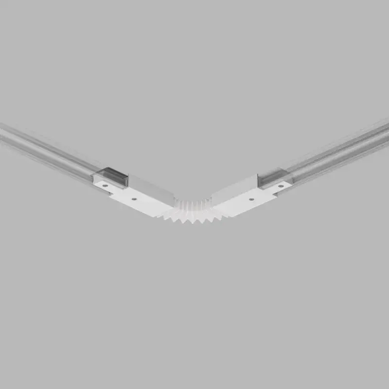 Соединитель для однофазного шинопровода Denkirs TR1106-WH DK TRACK WHITE (SOLID BASE) | DK ТРЕК БЕЛЫЙ (СОЛИД БЕЙС), ракурс 2