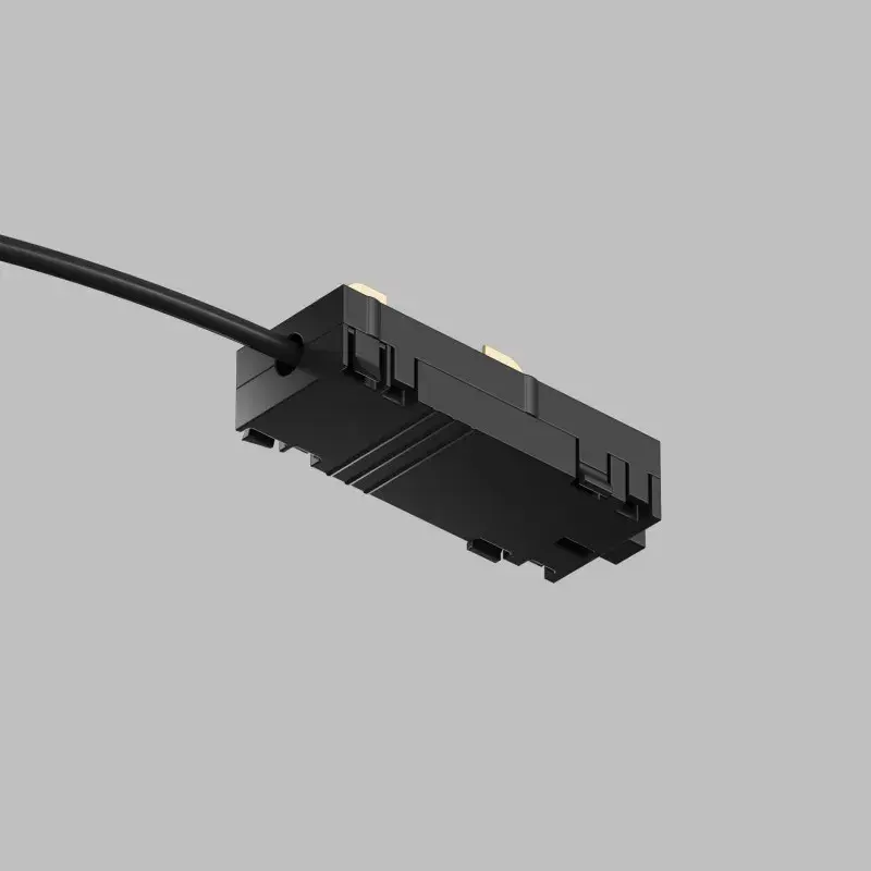 Подвод питания для однофазного шинопровода Denkirs TR2100-BK SMART BASE | СМАРТ БЭЙС — черный