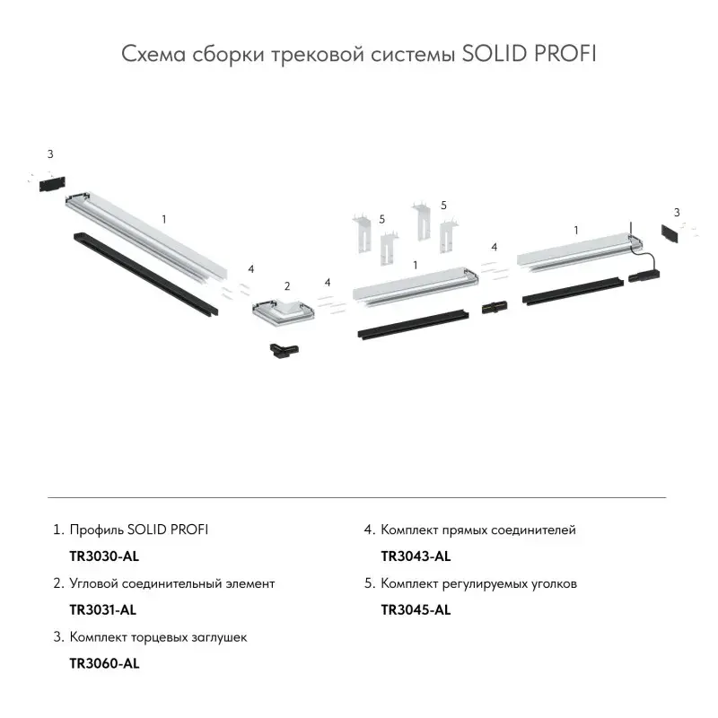 Угол профиля Denkirs TR3031-AL SOLID PROFI | СОЛИД ПРОФИ — алюминий