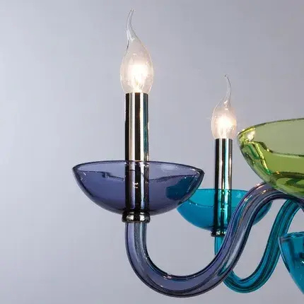 Люстра Divinare 1156/02 LM-6 LETIZIA — цветной, ракурс 3