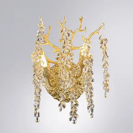 Бра Divinare 3134/01 AP-2 SALICE — золотой, ракурс 2