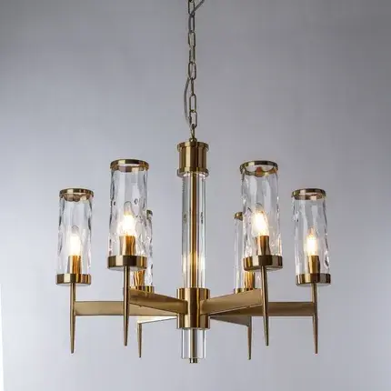 Люстра Divinare 4505/17 LM-6 SHAM — латунь, ракурс 2