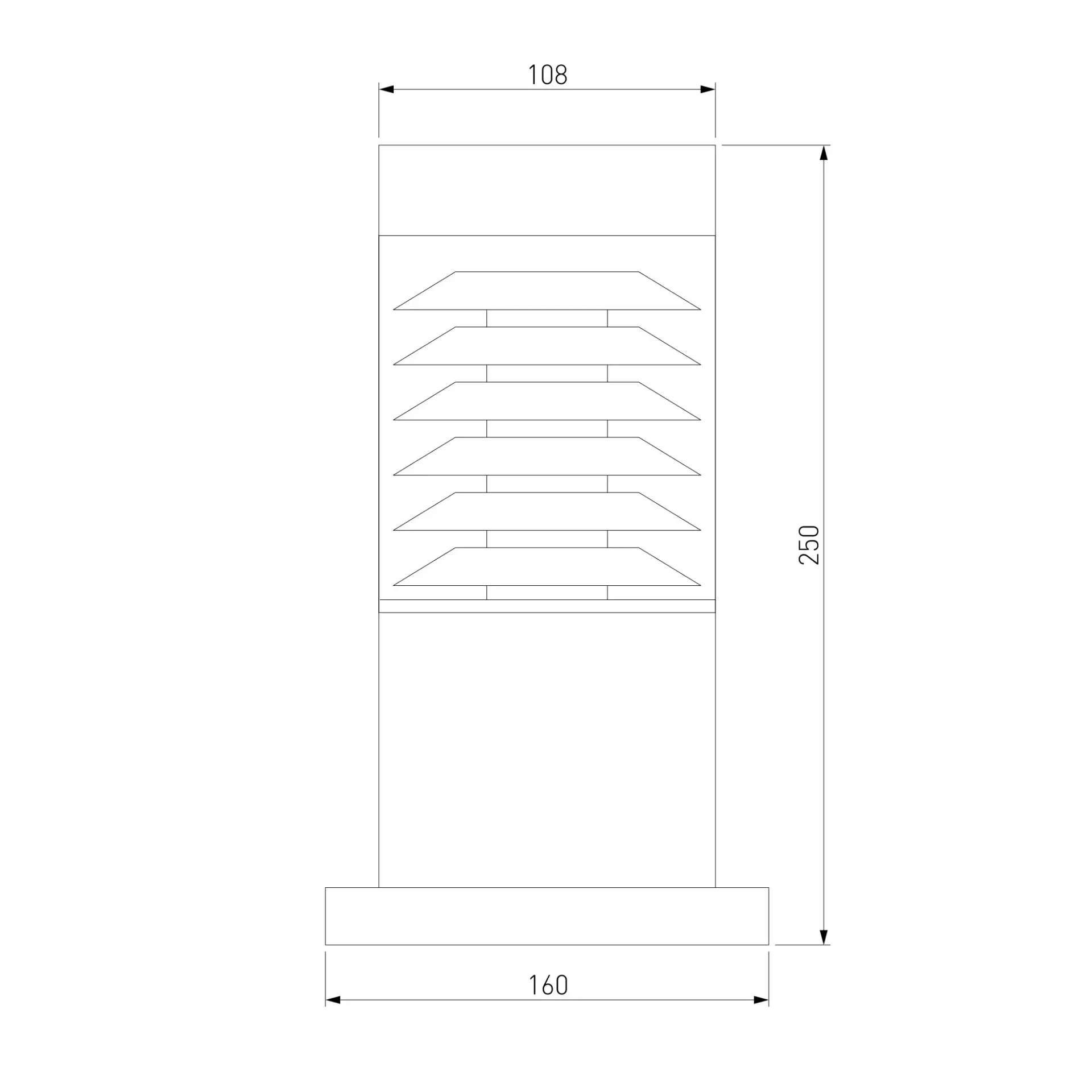Уличный светильник Elektrostandard 1508 Techno черный/(a035096) STRADA