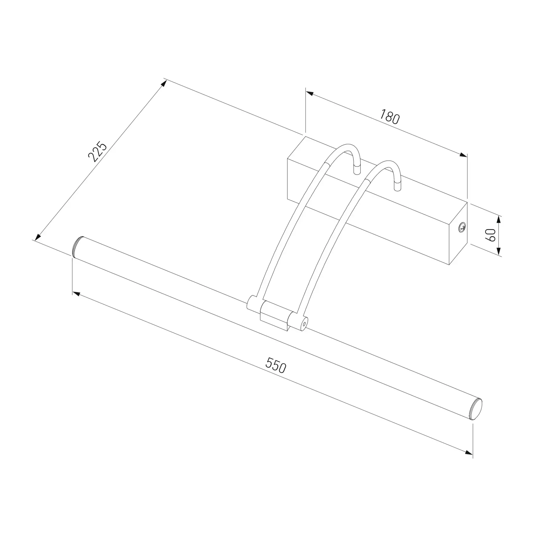 Подсветка для картин/зеркал Elektrostandard Simple LED 10W 1011 IP20 бронза/(a038393) SIMPLE