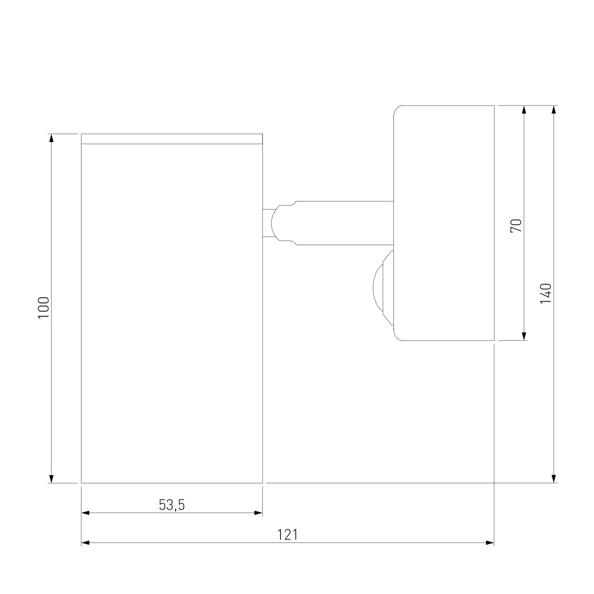 Бра Elektrostandard Rutero GU10 SW черный (MRL 1003)/(a043980) RUTERO