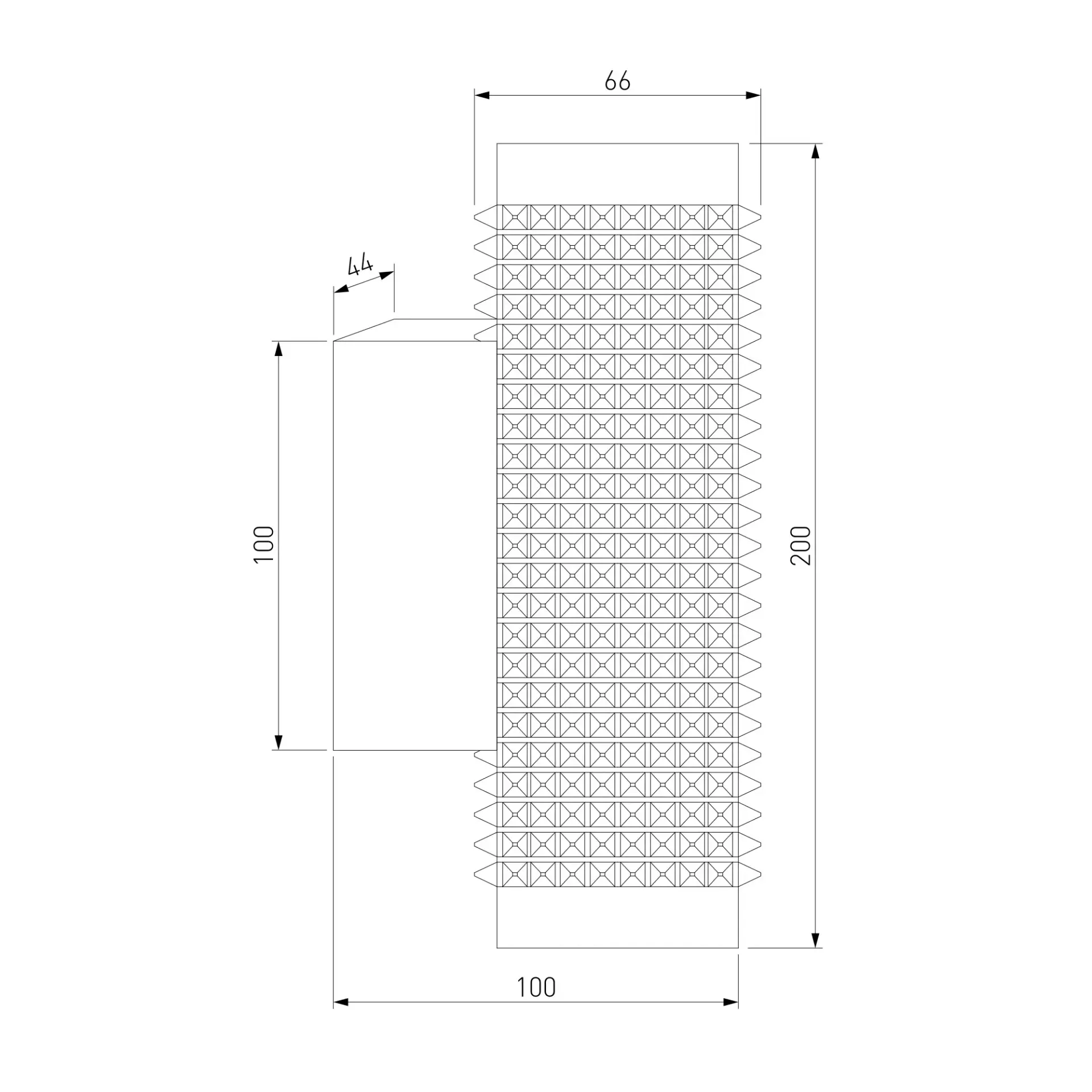 Бра Elektrostandard MRL 1014/(a050116) SPIKE — черный