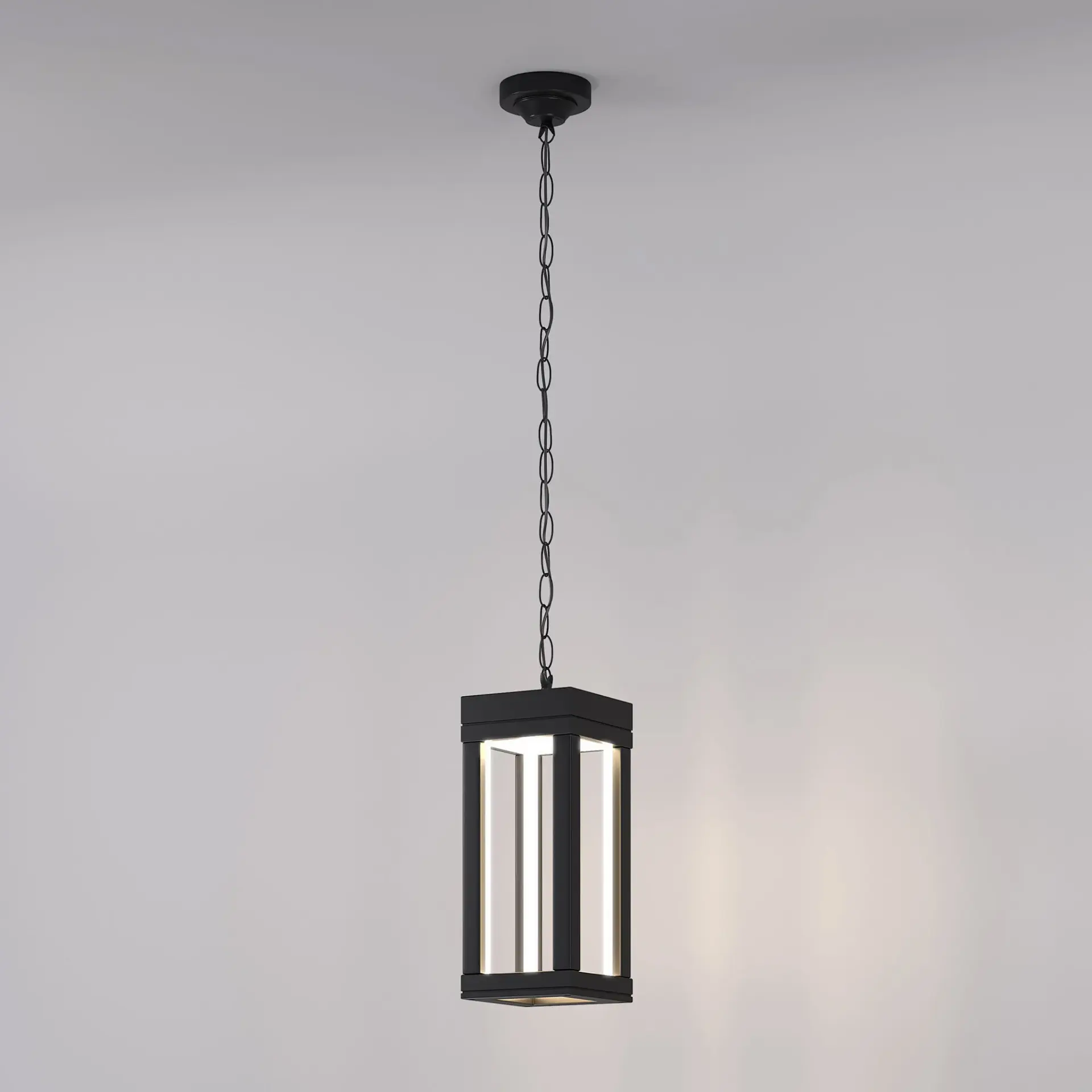 Уличный светильник Elektrostandard 1528 TECHNO LED черный/(a051857) FRAME, ракурс 3