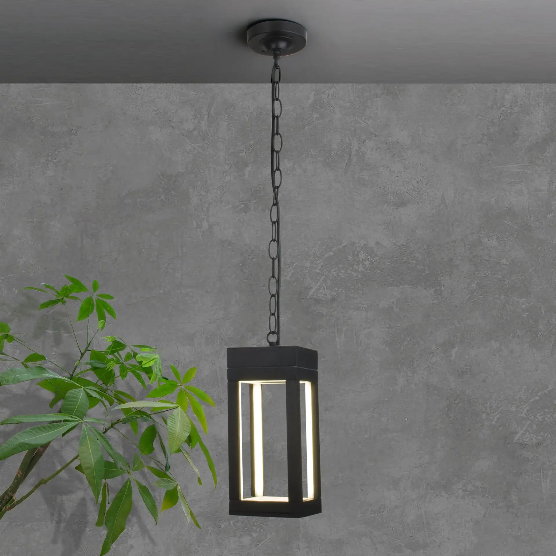 Уличный светильник Elektrostandard 1528 TECHNO LED черный/(a051857) FRAME, ракурс 4
