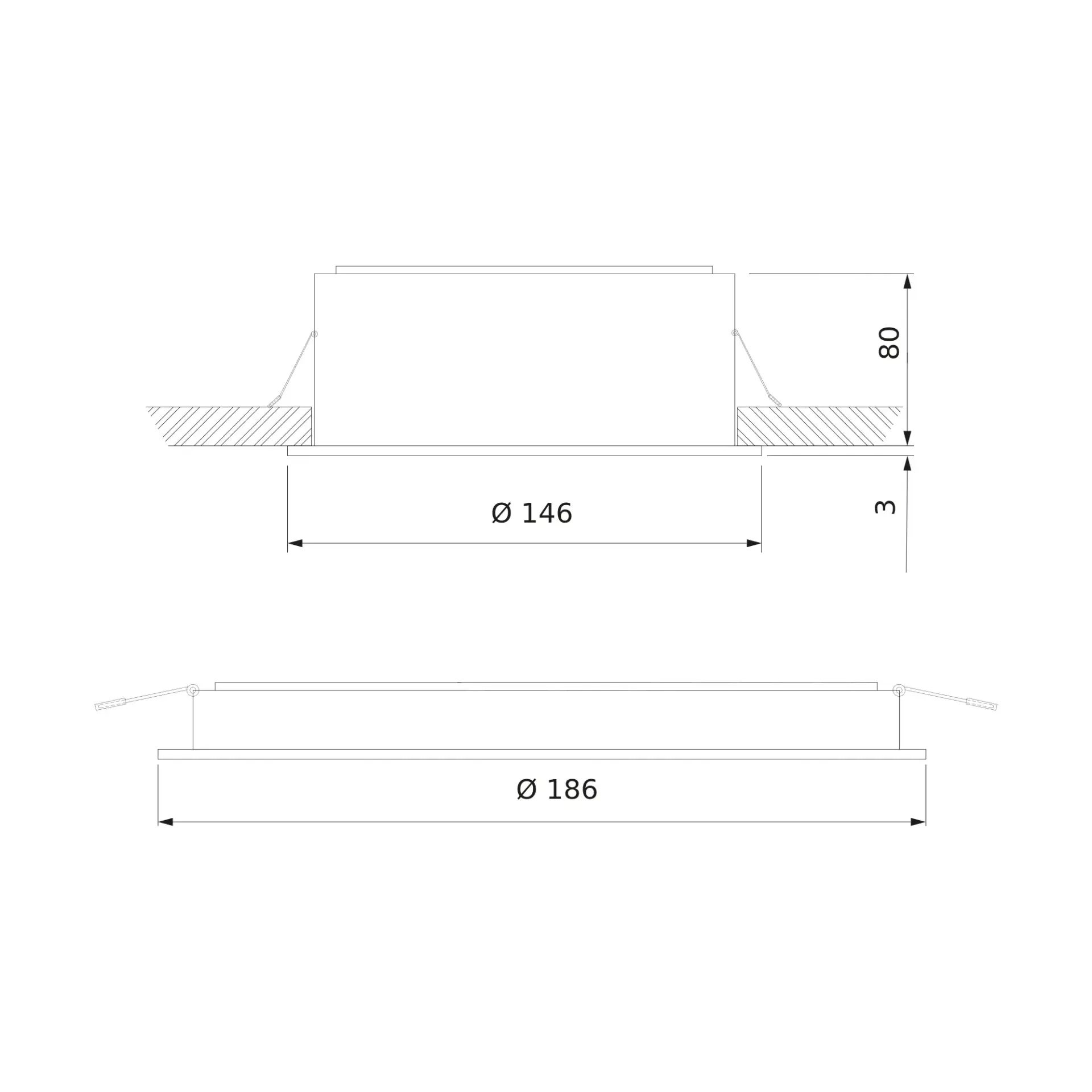 Точечный светильник Elektrostandard 9923 LED 20W 4200K белый/черный/(a052482) TEKKI