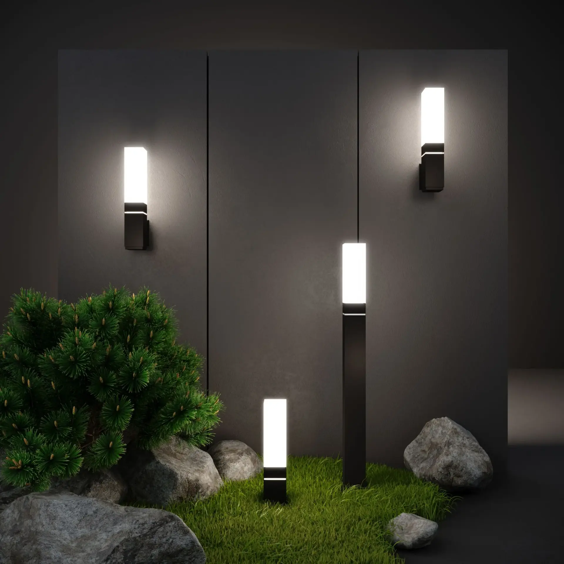 Уличный светильник Elektrostandard 1534 TECHNO LED/(a052856) TECHNO — черный, ракурс 2