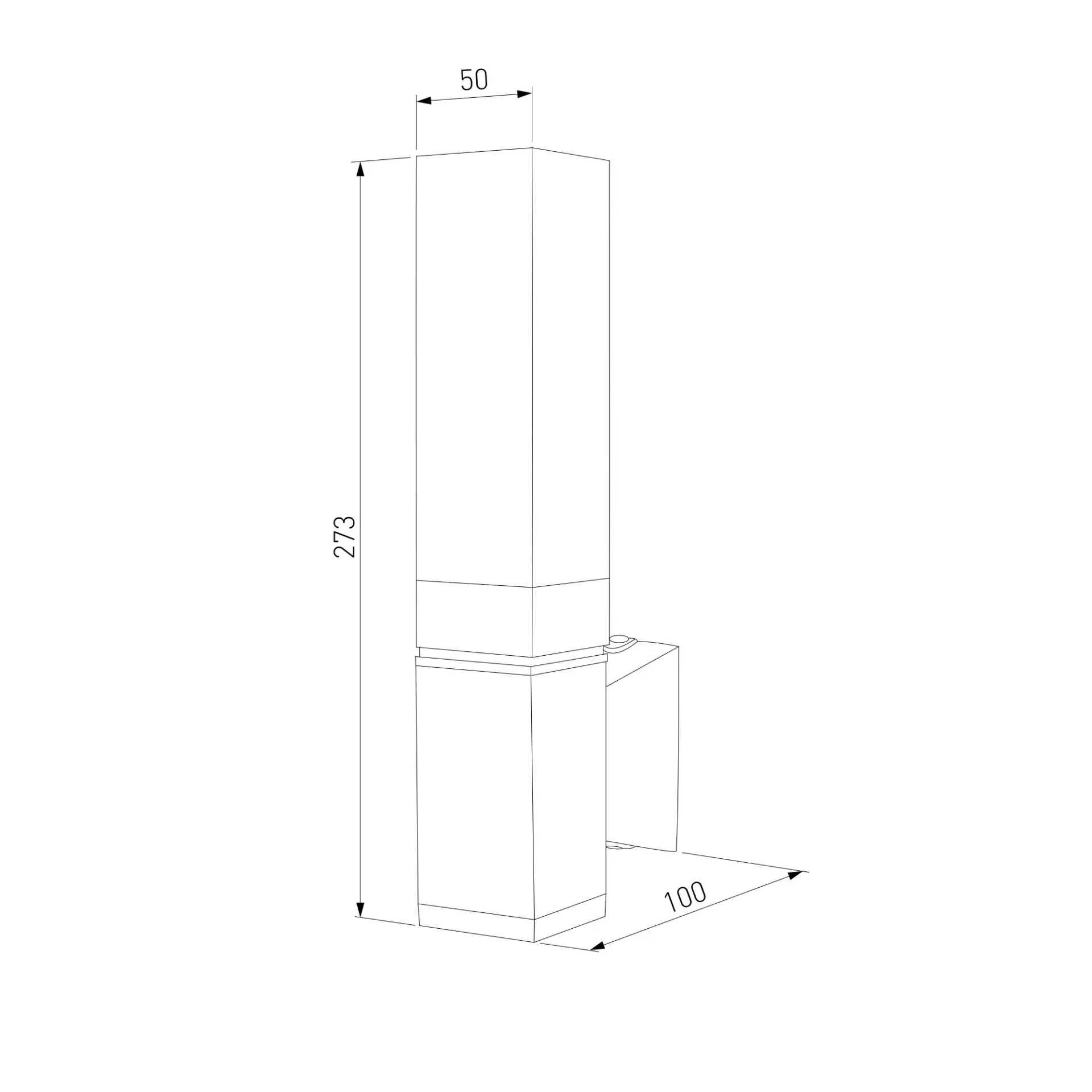 Уличный светильник Elektrostandard 1534 TECHNO LED/(a052856) TECHNO — черный