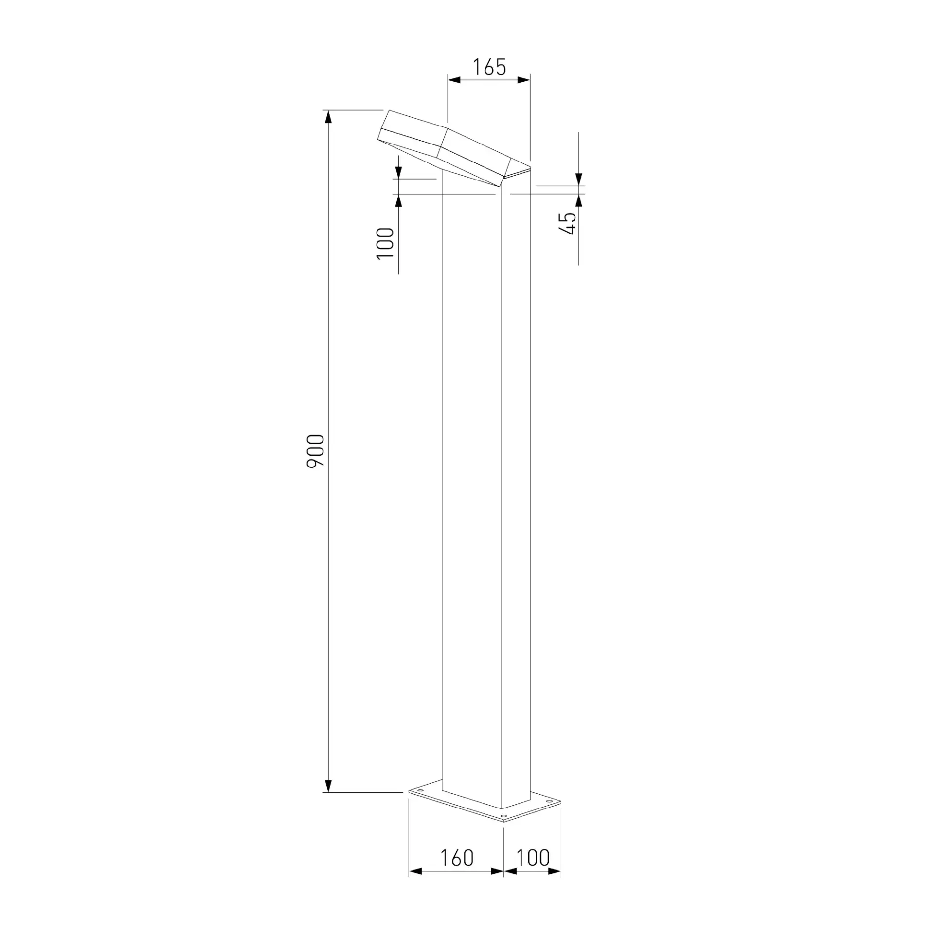 Уличный светильник Elektrostandard 1542 TECHNO LED черный/(a053948) SENSOR