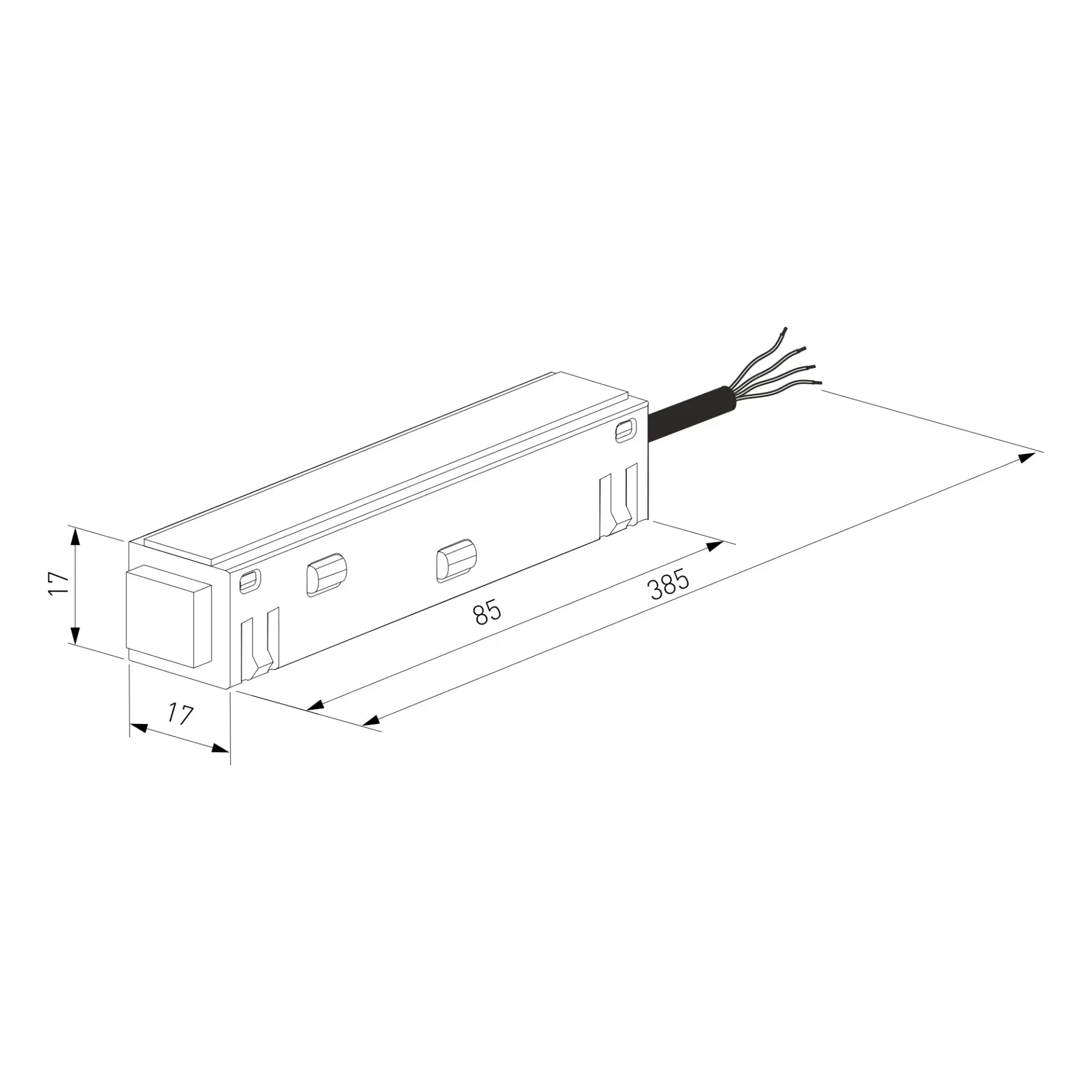 Slim Magnetic Ввод питания черный 85095/00