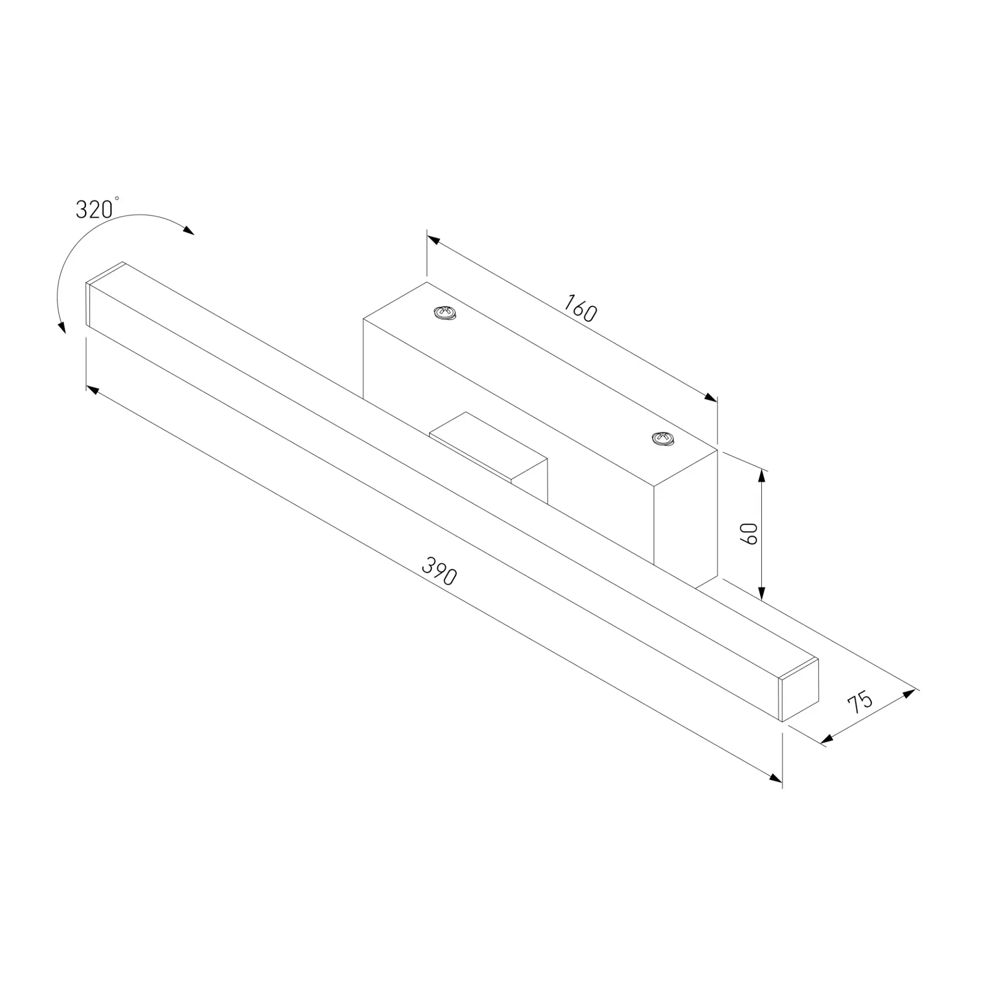 Подсветка для картин/зеркал Elektrostandard 40121/LED белый/(a061223) RINO