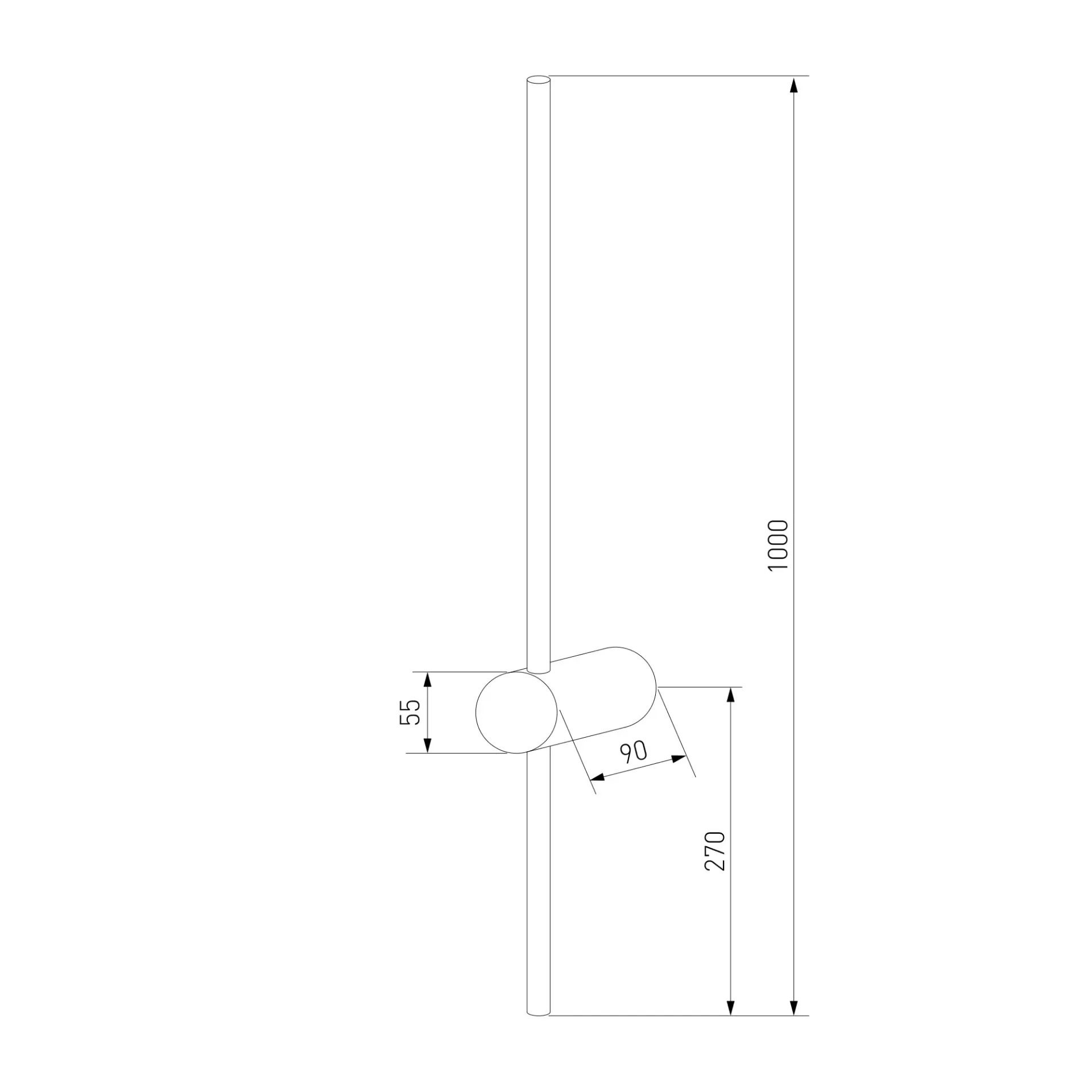 Бра Elektrostandard MRL LED 1121 белый/(a061490) CANE, ракурс 5