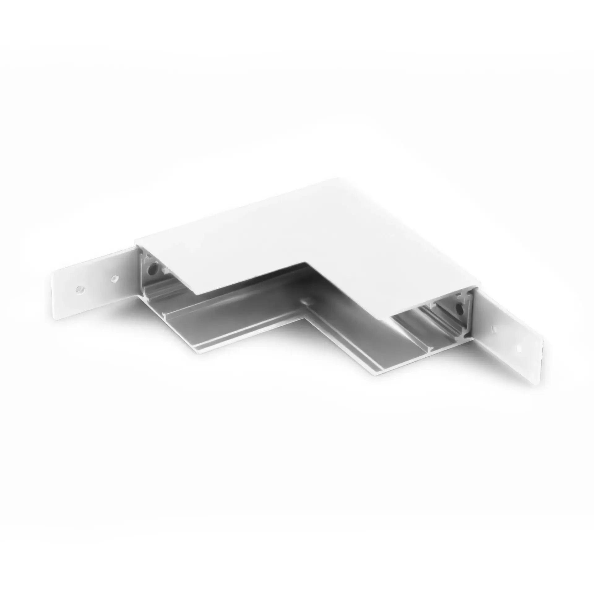 Slim Magnetic Коннектор угловой внутренний для накладного шинопровода белый 85091/11, ракурс 3