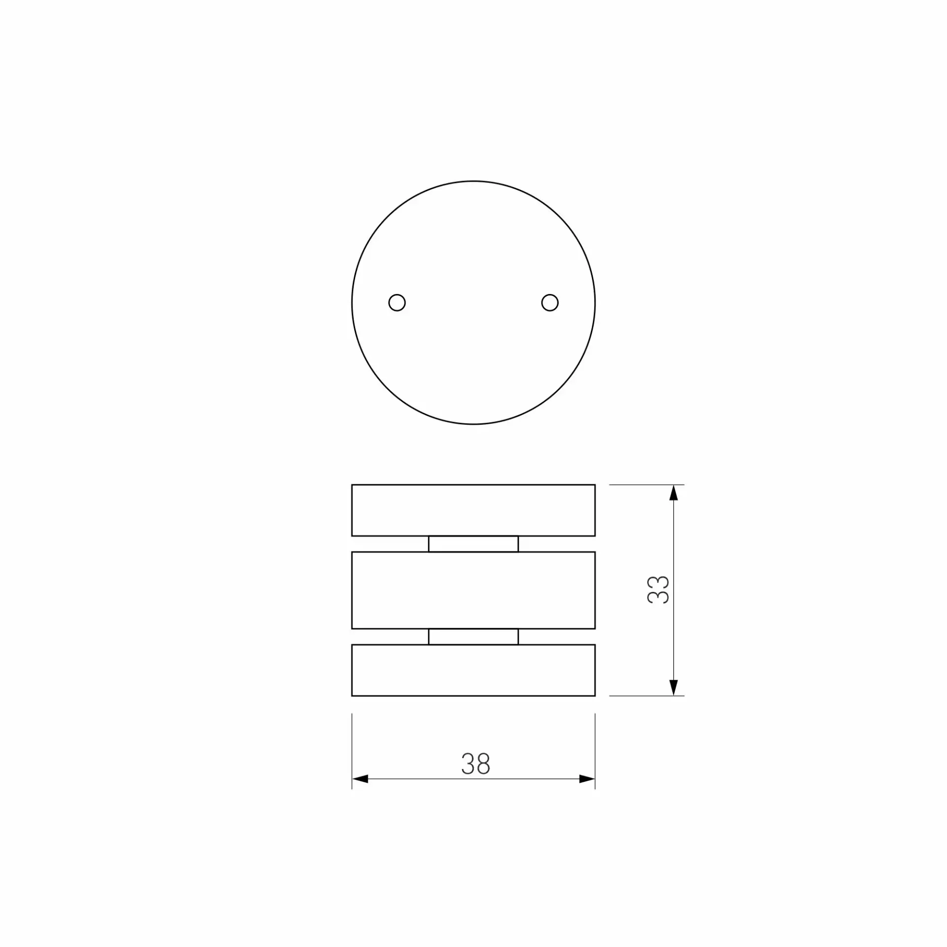 Slim Magnetic Коннектор круглый шарнирный для накладного шинопровода (чёрный) 85010/00 — черный, ракурс 4
