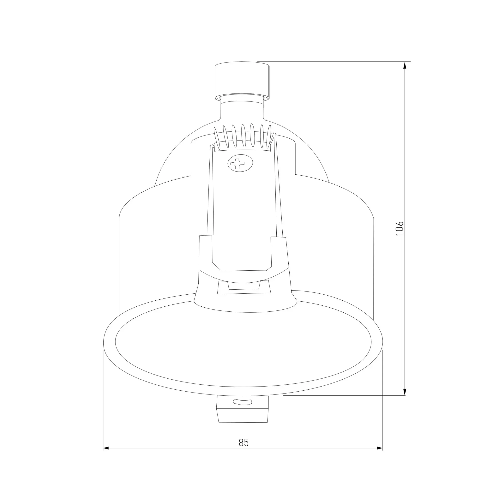 Точечный светильник Elektrostandard 25008/01/(a064262) HIDE — белый