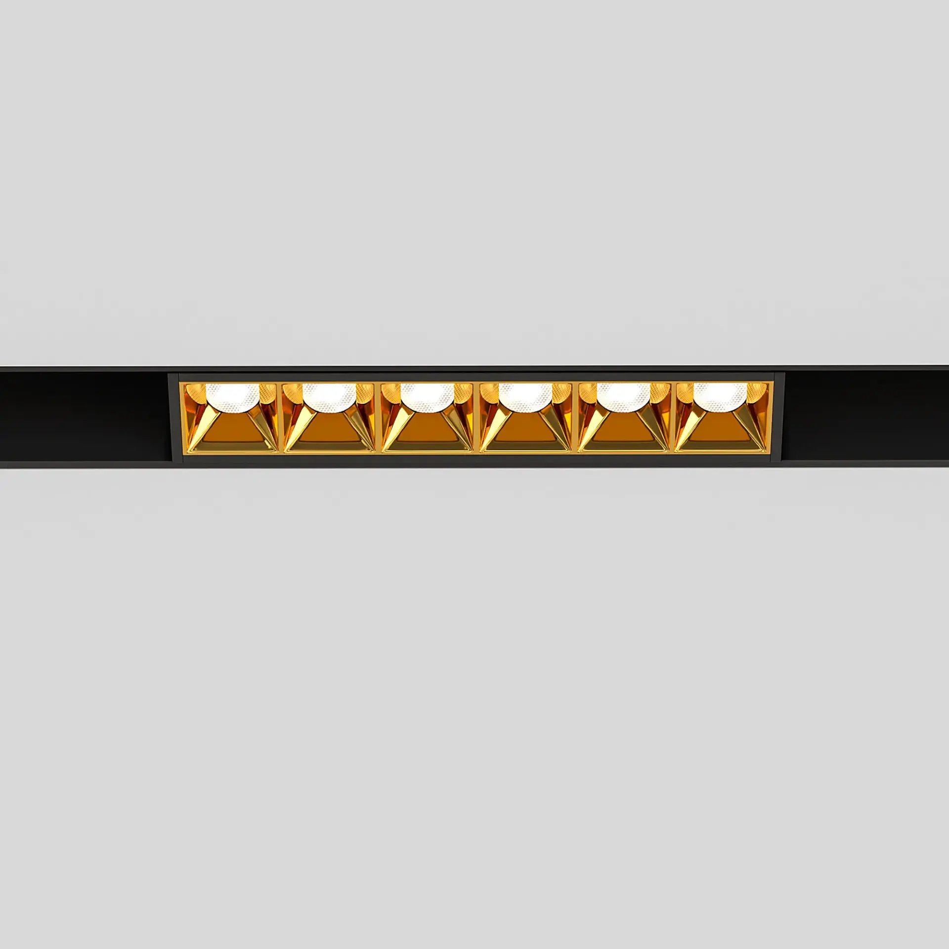 Slim Magnetic Трековый светильник 6W 4000K Artas чёрный/золото 85101/01 — черный, ракурс 2