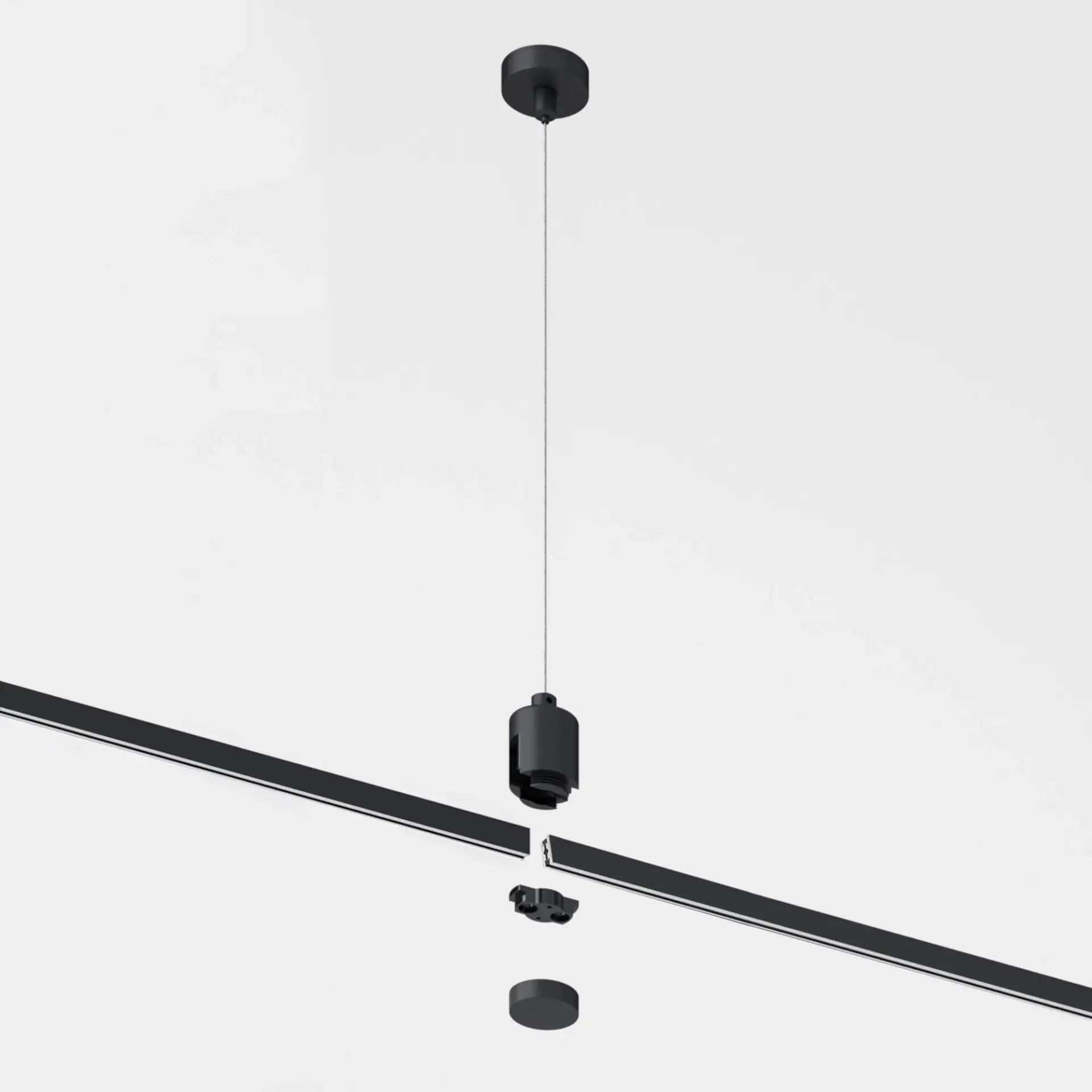 Esthetic Magnetic Набор для подвеса с коннектором 1210 мм 85157/00 — черный, ракурс 2