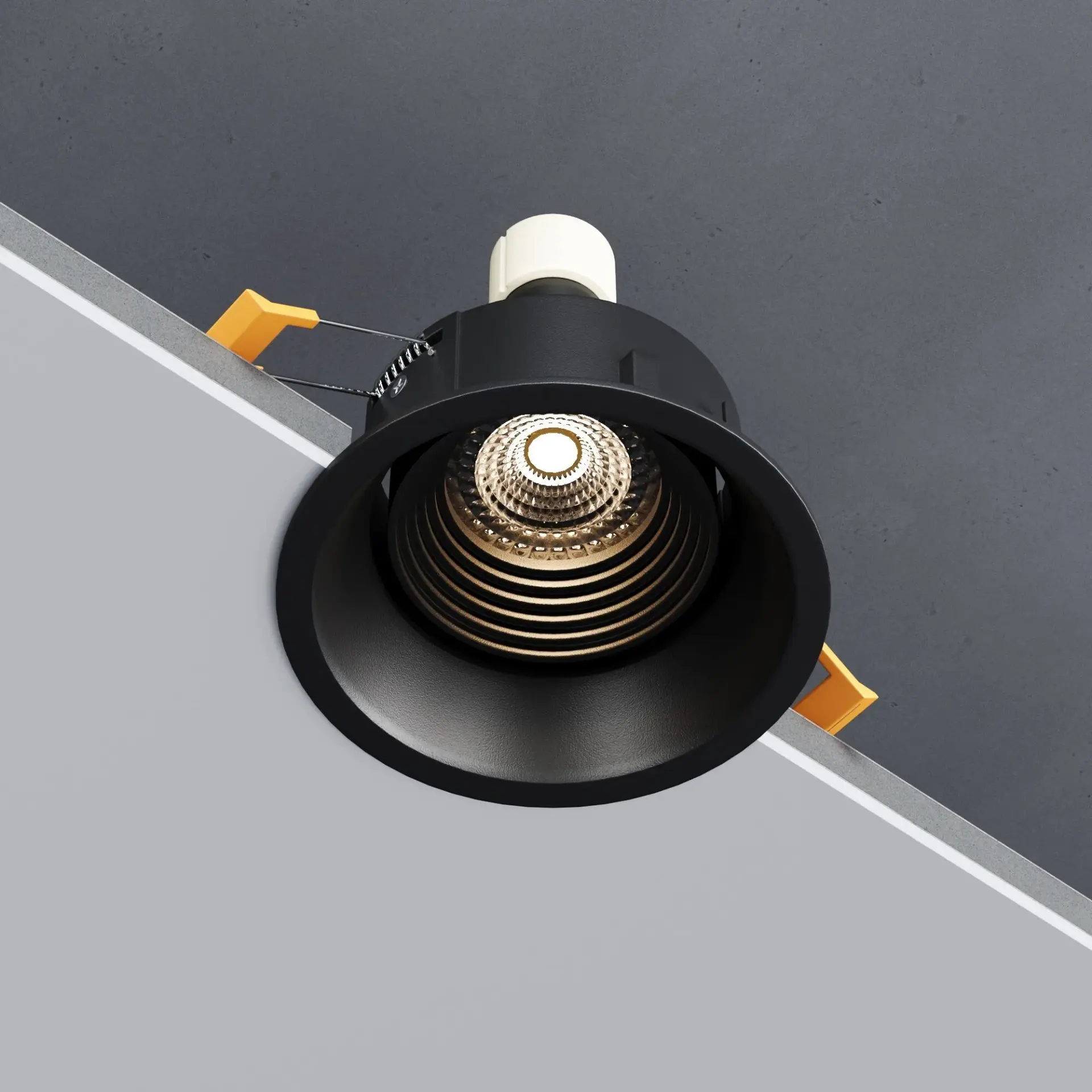 Точечный светильник Elektrostandard 25016/01/(a065471) PUNTO — черный, ракурс 3