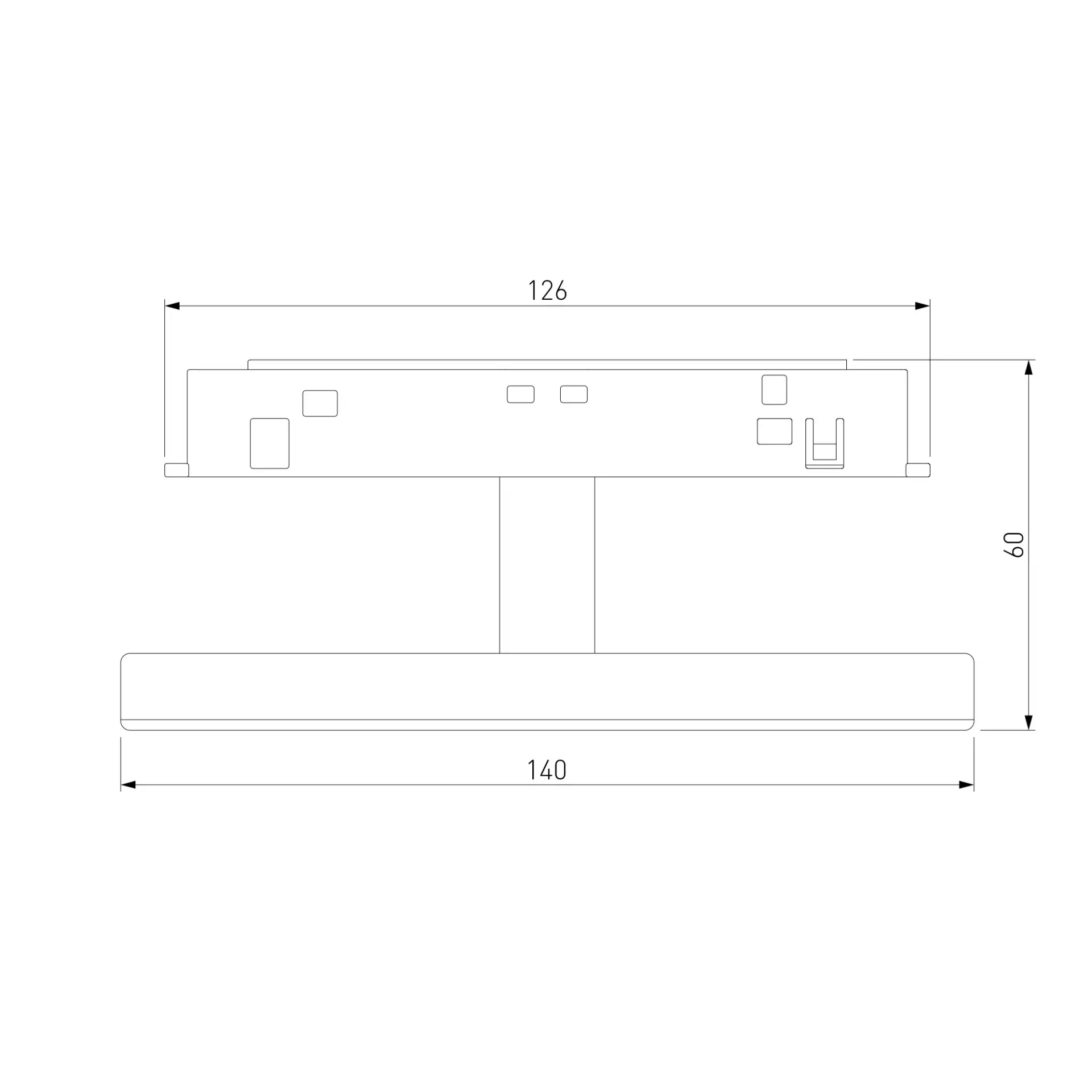 Slim Magnetic Трековый светильник 4W 4000K Cally (черный ) 85172/01
