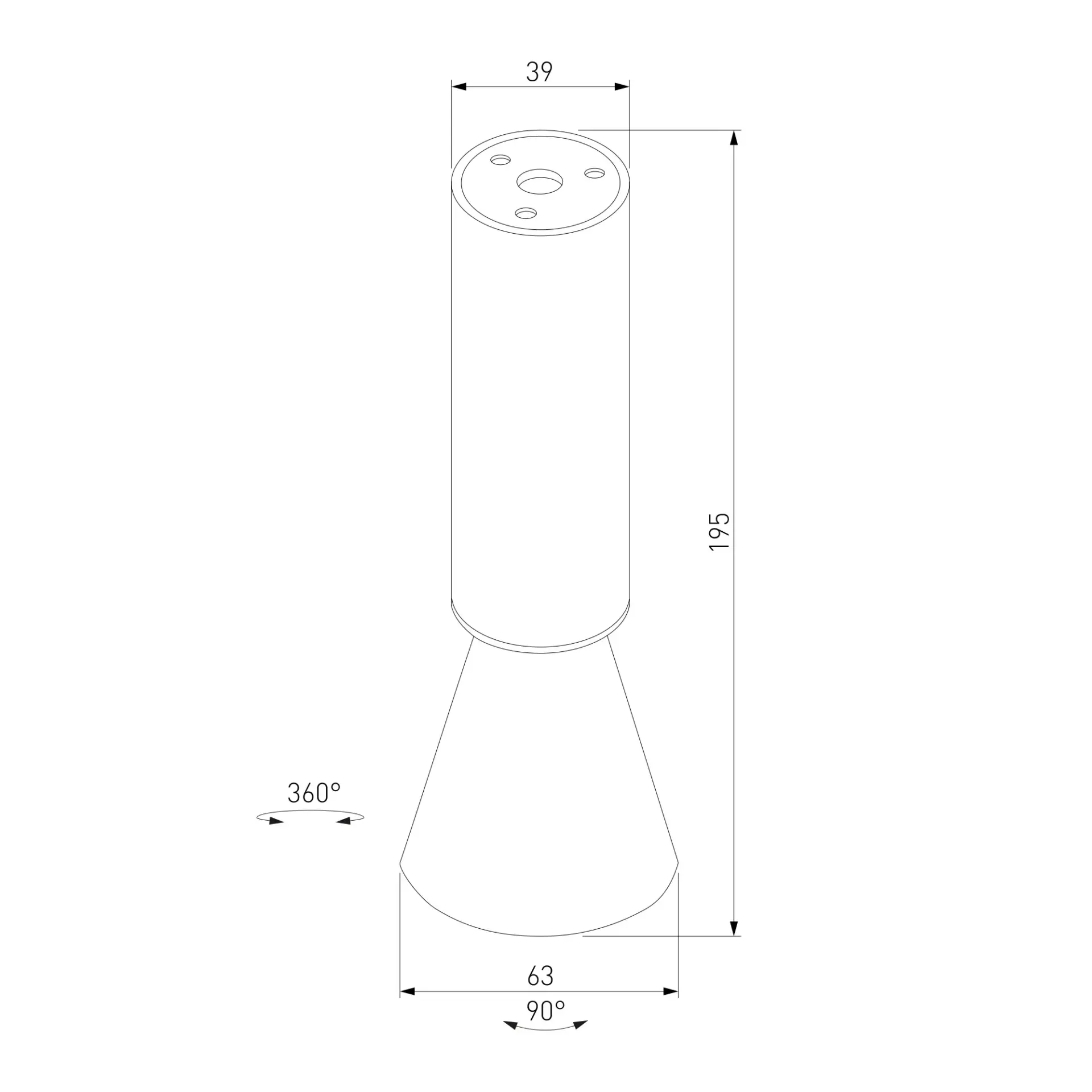 Точечный светильник Elektrostandard 25107/LED/(a066493) PIKS — белый