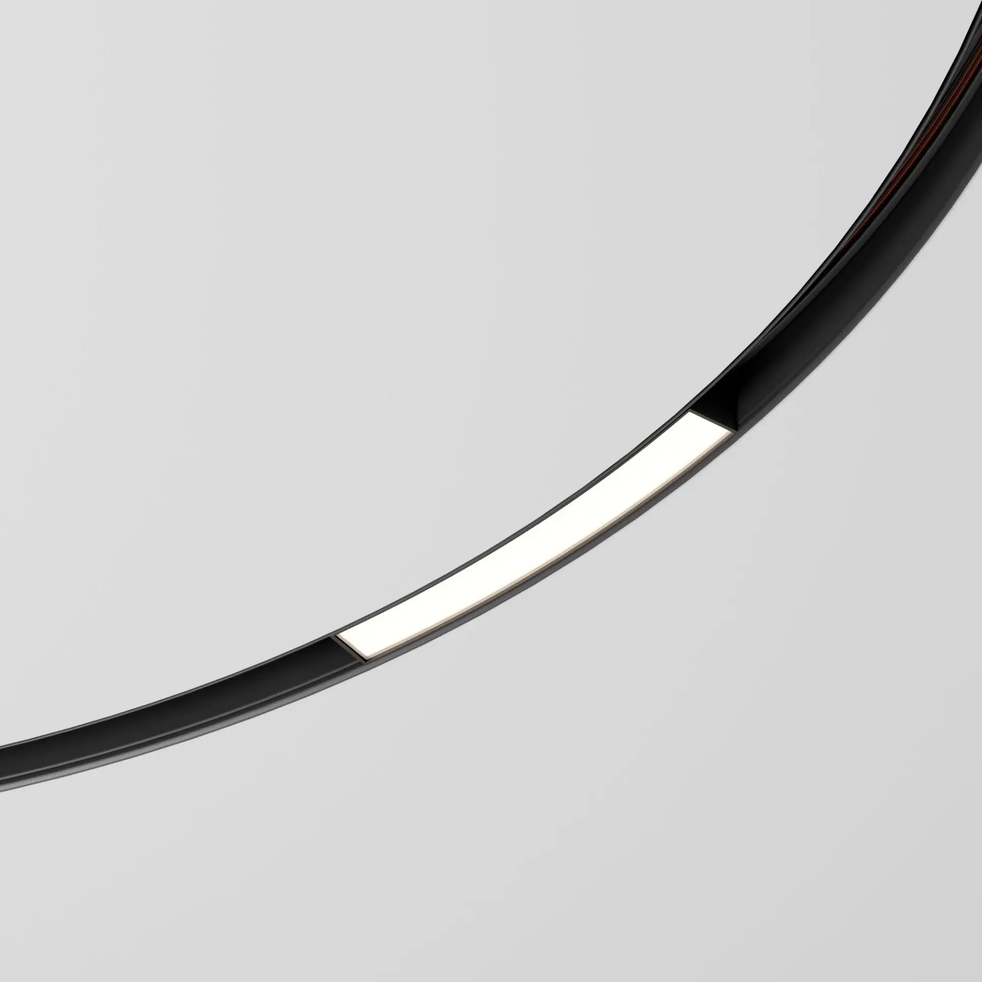 Slim Magnetic Трековый светильник для радиусного шинопровода 8W 4200K Planar чёрный Ø 1200мм 85181/01 — черный