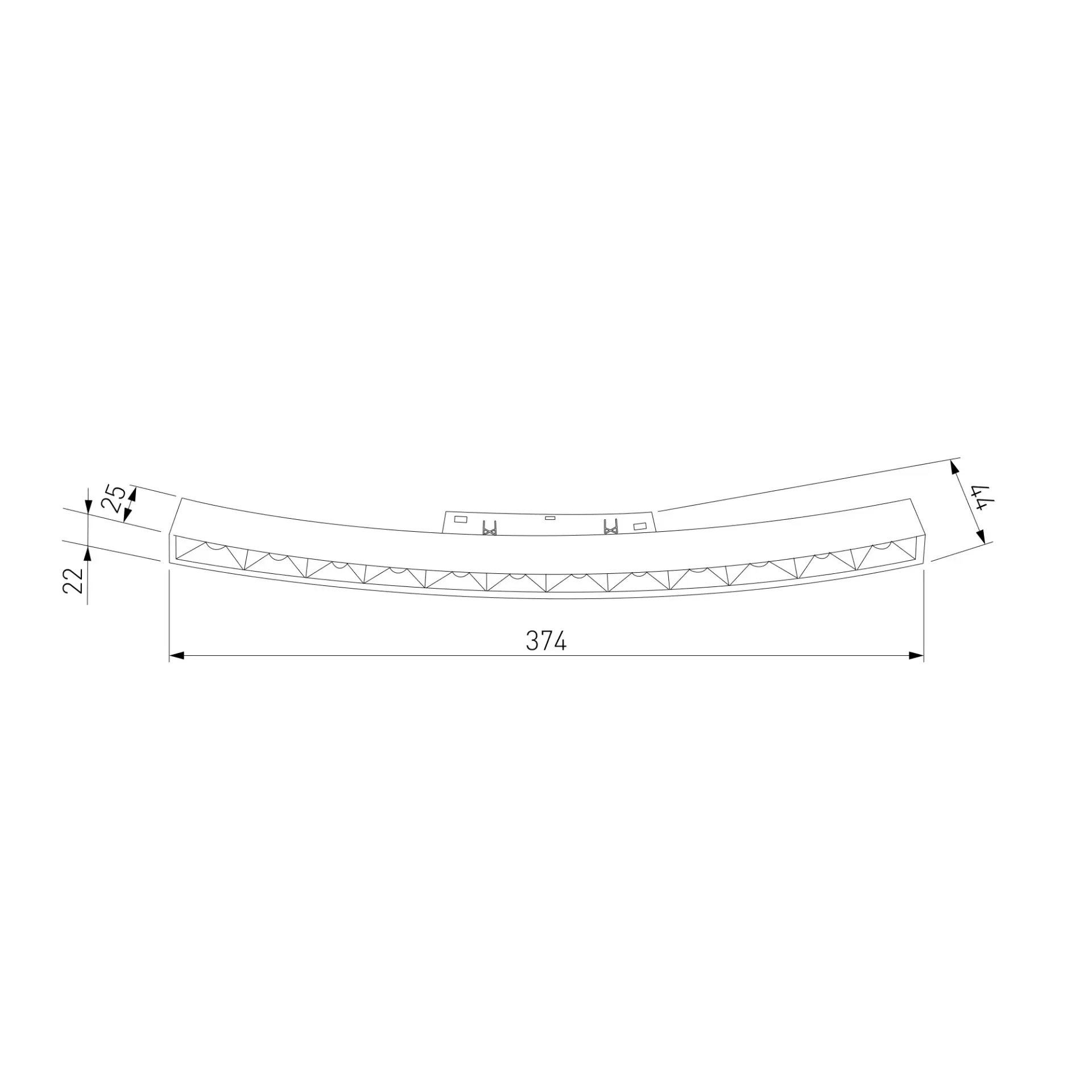 Slim Magnetic Трековый светильник для радиусного шинопровода 12W 4200K Intenso чёрный Ø 1200мм 85186/01 — черный