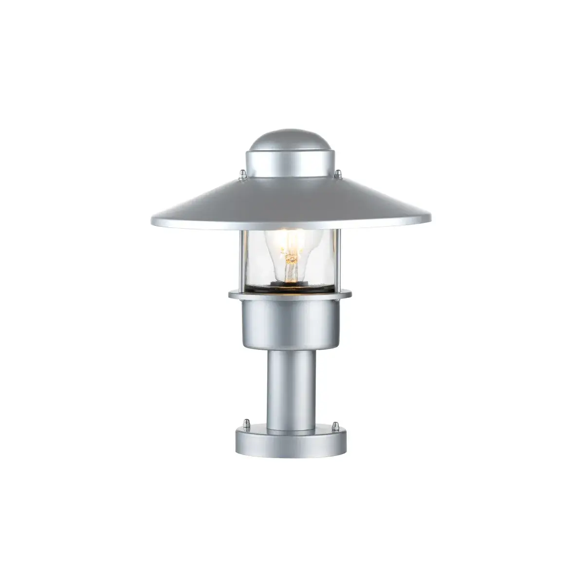 Уличный светильник Elstead Lighting KLAMPENBORG-PED-SIL — серебряный