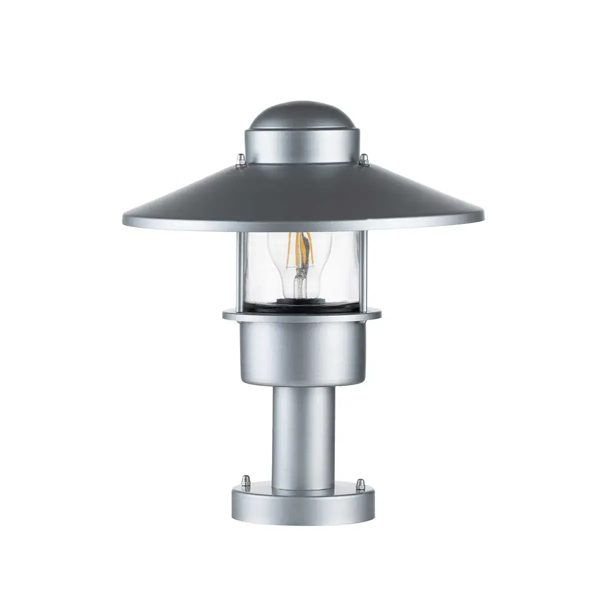 Уличный светильник Elstead Lighting KLAMPENBORG-PED-SIL — серебряный, ракурс 5