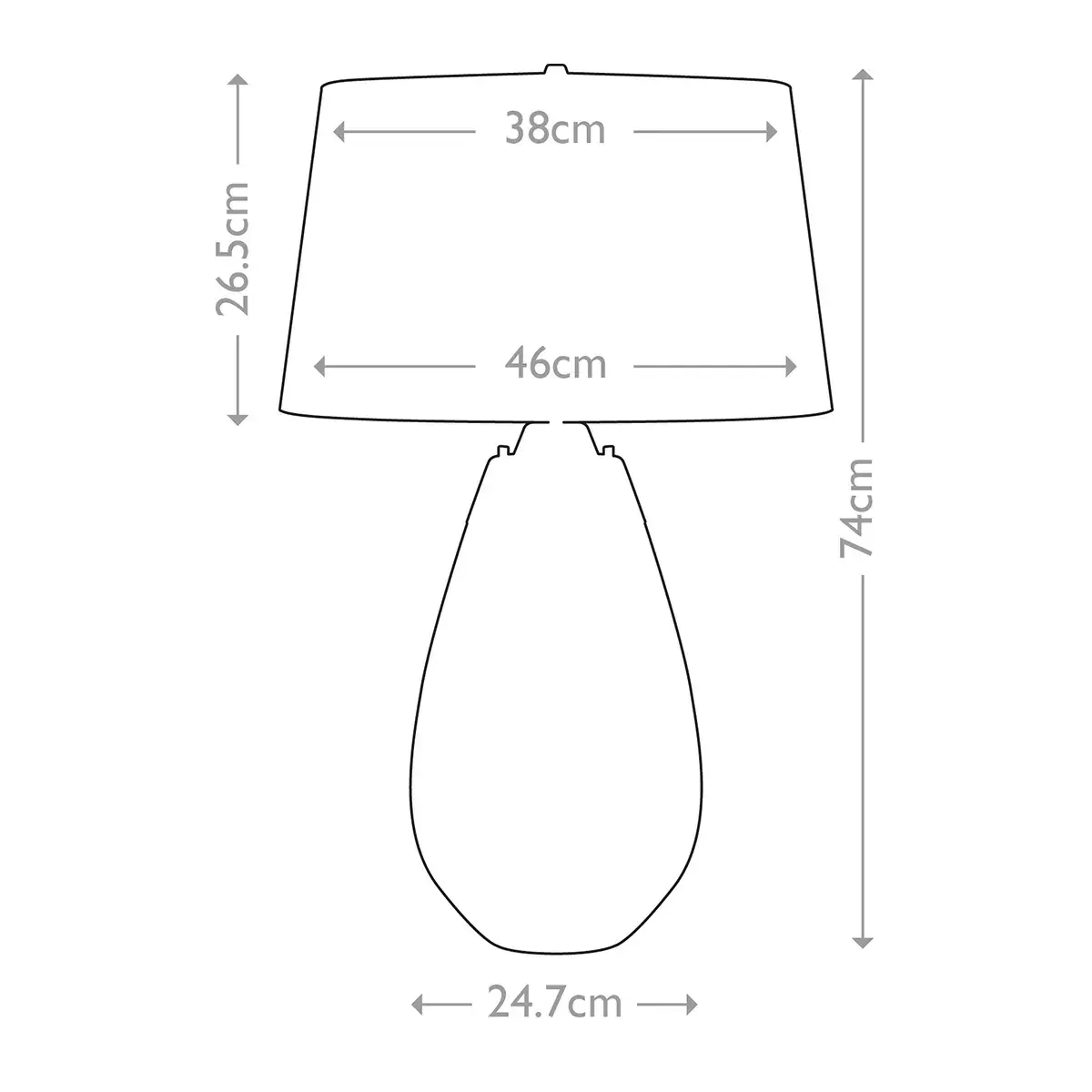 Настольная лампа Elstead Lighting LENA-TL-L-BLUE-OWSS — белый