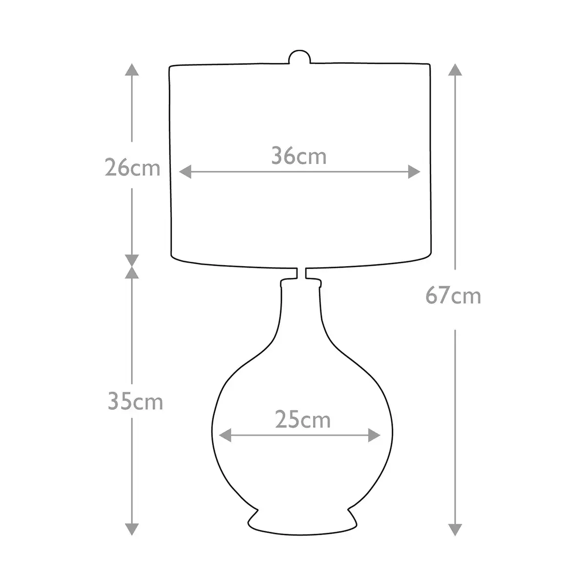 Настольная лампа Elstead Lighting ORB-CLEAR-AB-WHT — латунь