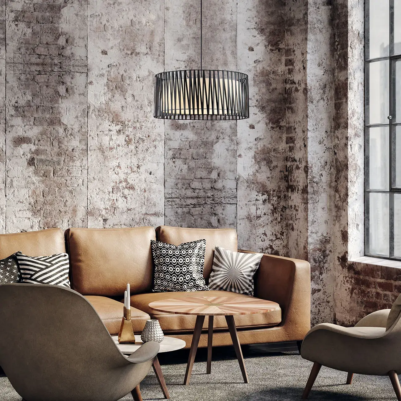 Люстра Escada 10181/3S ZAMBEZE — черный, ракурс 5