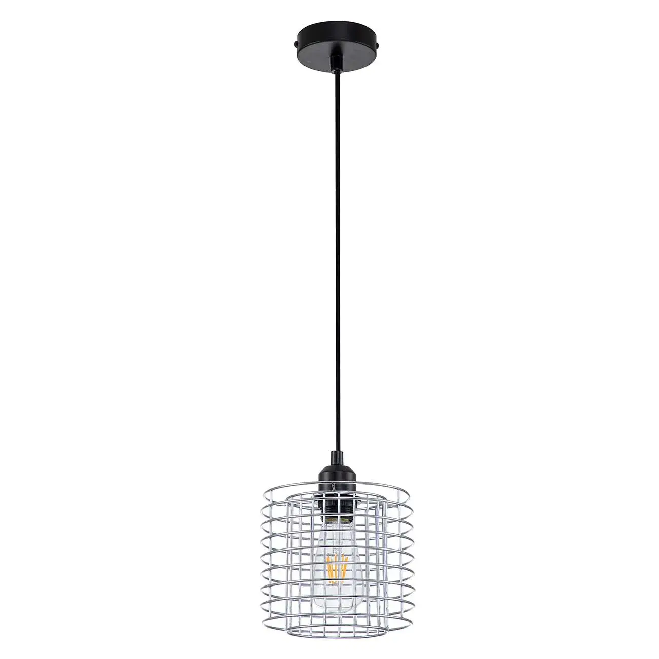 Светильник Escada 10190/1S Chrome GRID — черный, ракурс 2