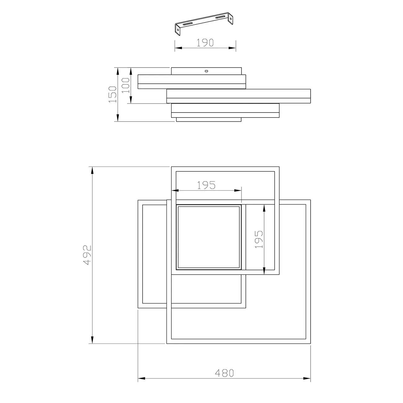 Люстра Escada 10242/4LED TWINS — черный