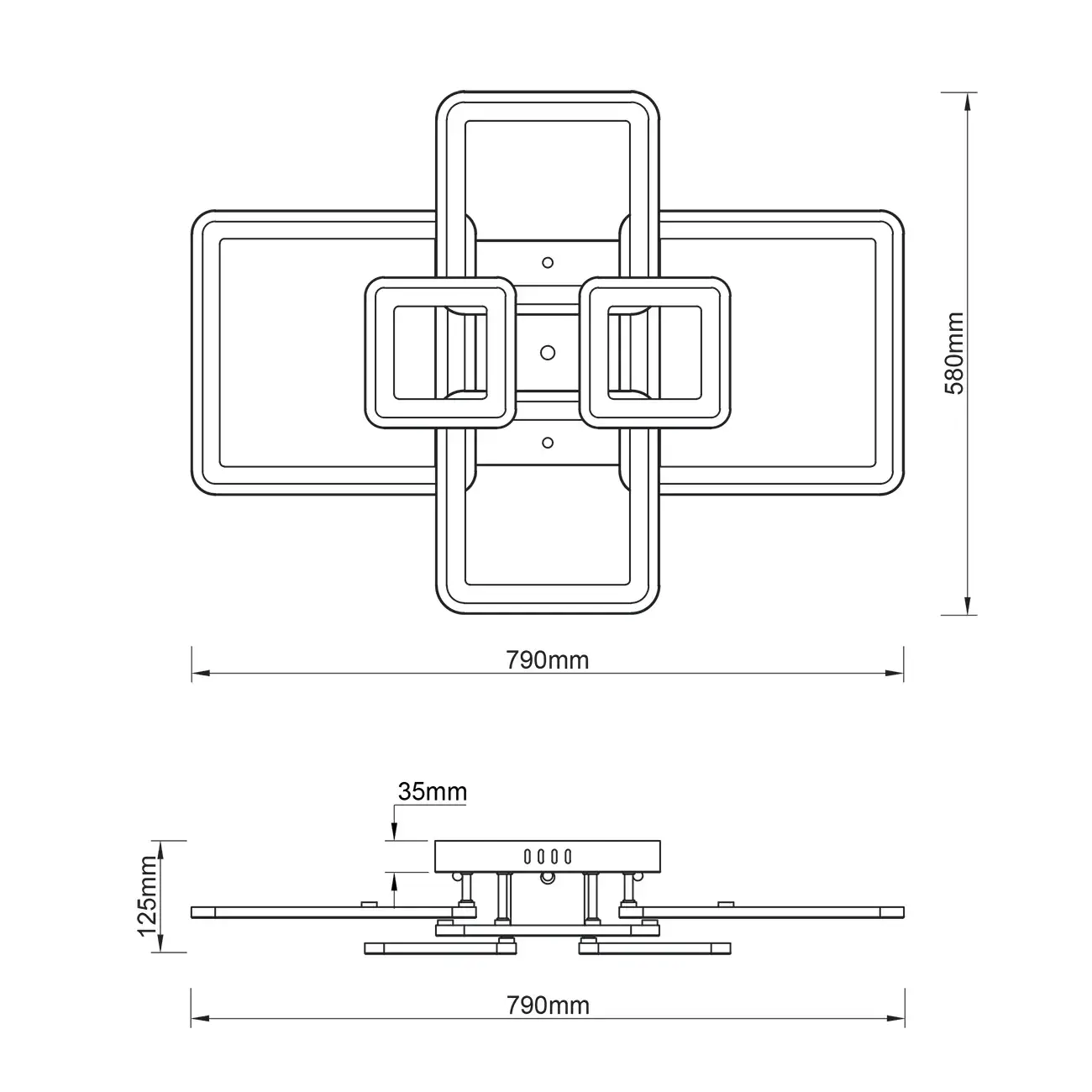 Люстра Escada 10286/6LED PLAIN — белый