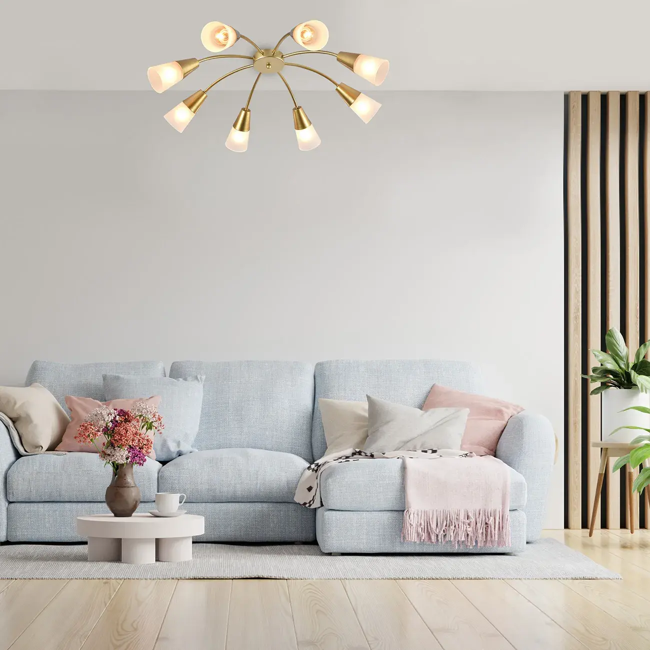 Люстра Escada 1100/8P Gold AQUILEGIA — золотой