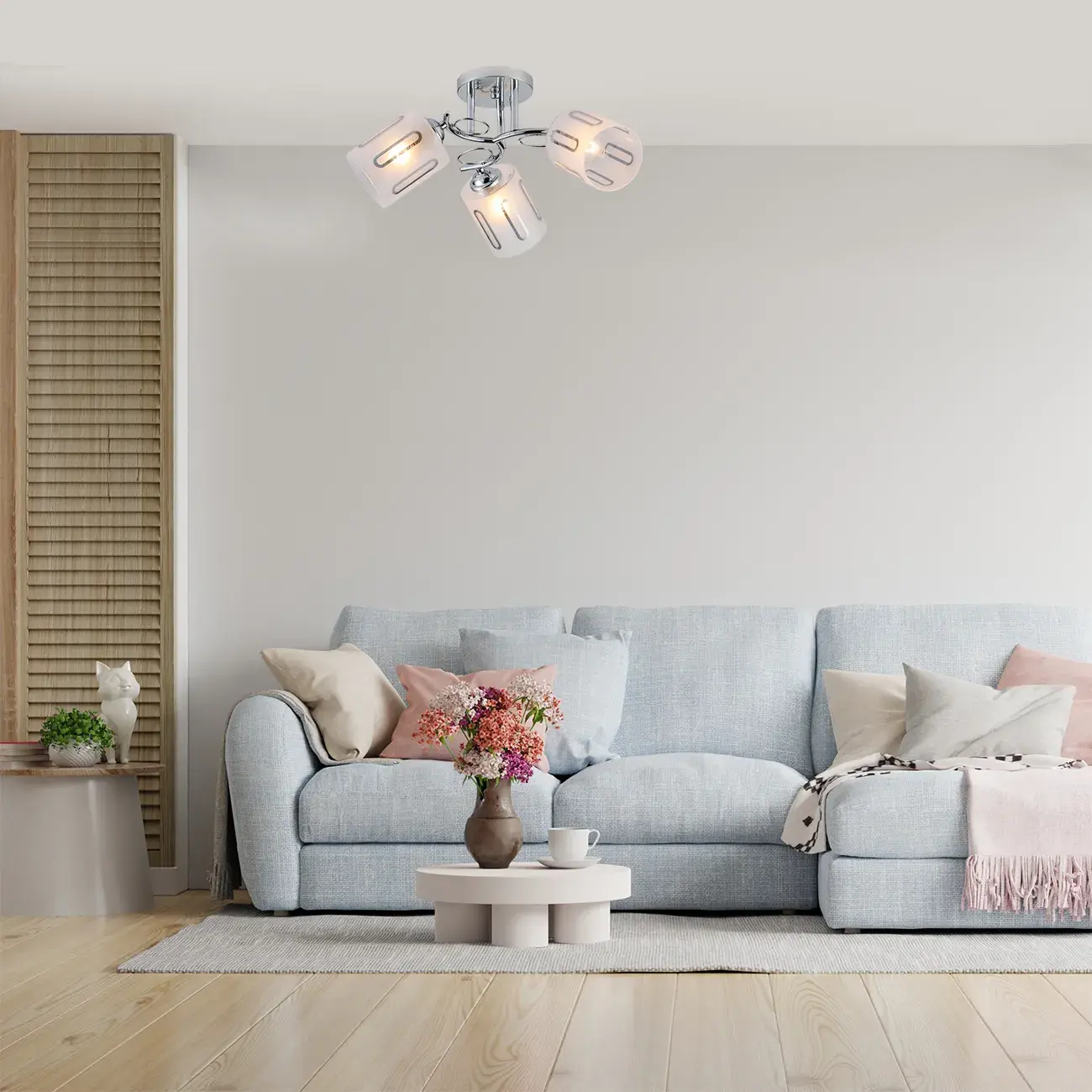 Люстра Escada 1120/3PL CALLUNA — хром, ракурс 4