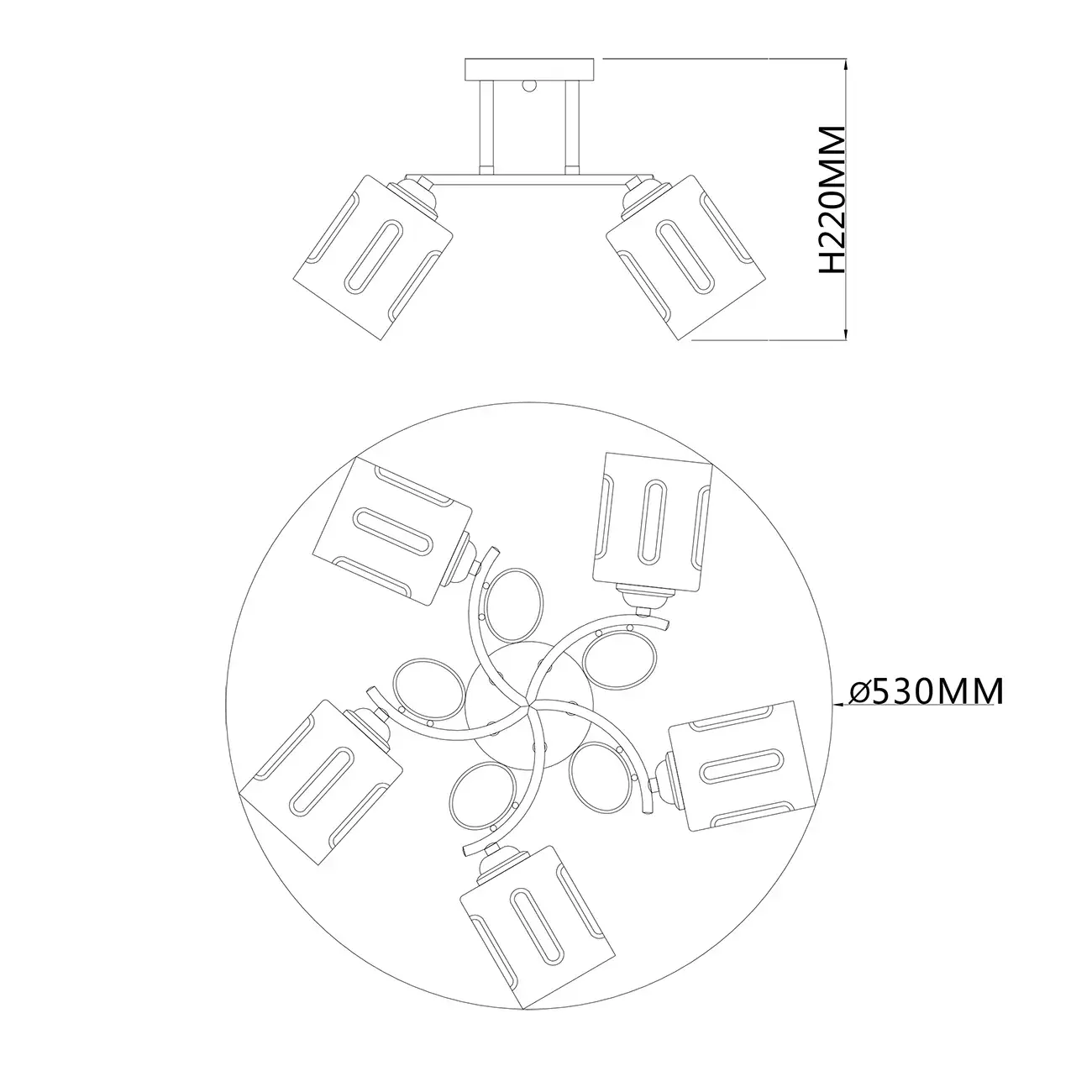 Люстра Escada 1120/5PL CALLUNA — хром