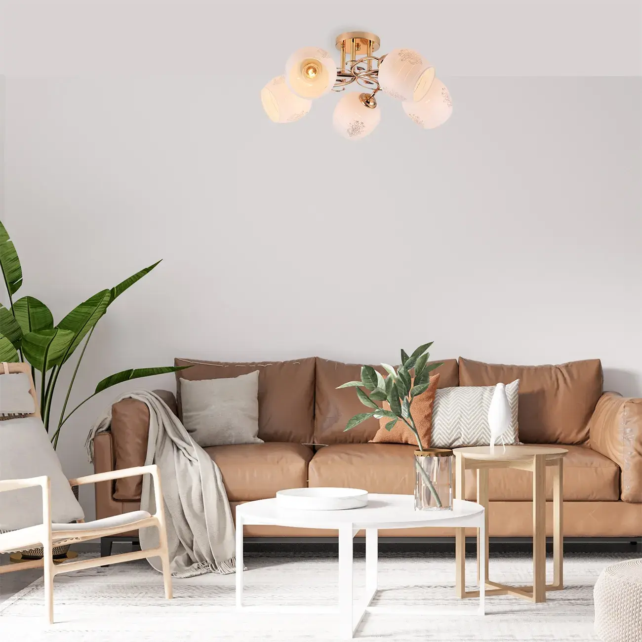 Люстра Escada 1121/5PL ANEMONE — золотой, ракурс 4