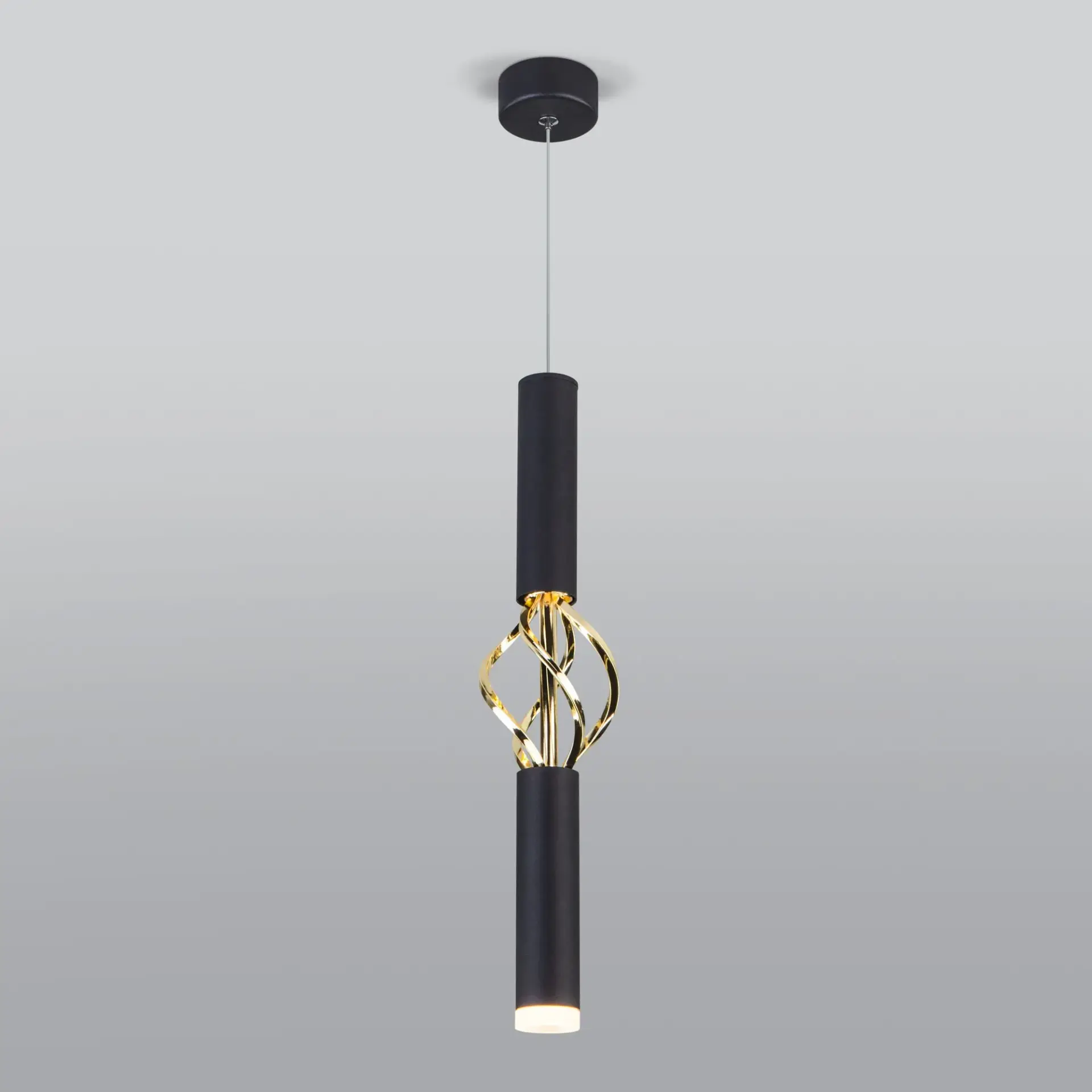 Светильник Eurosvet 50191/1 LED черный/золото LANCE
