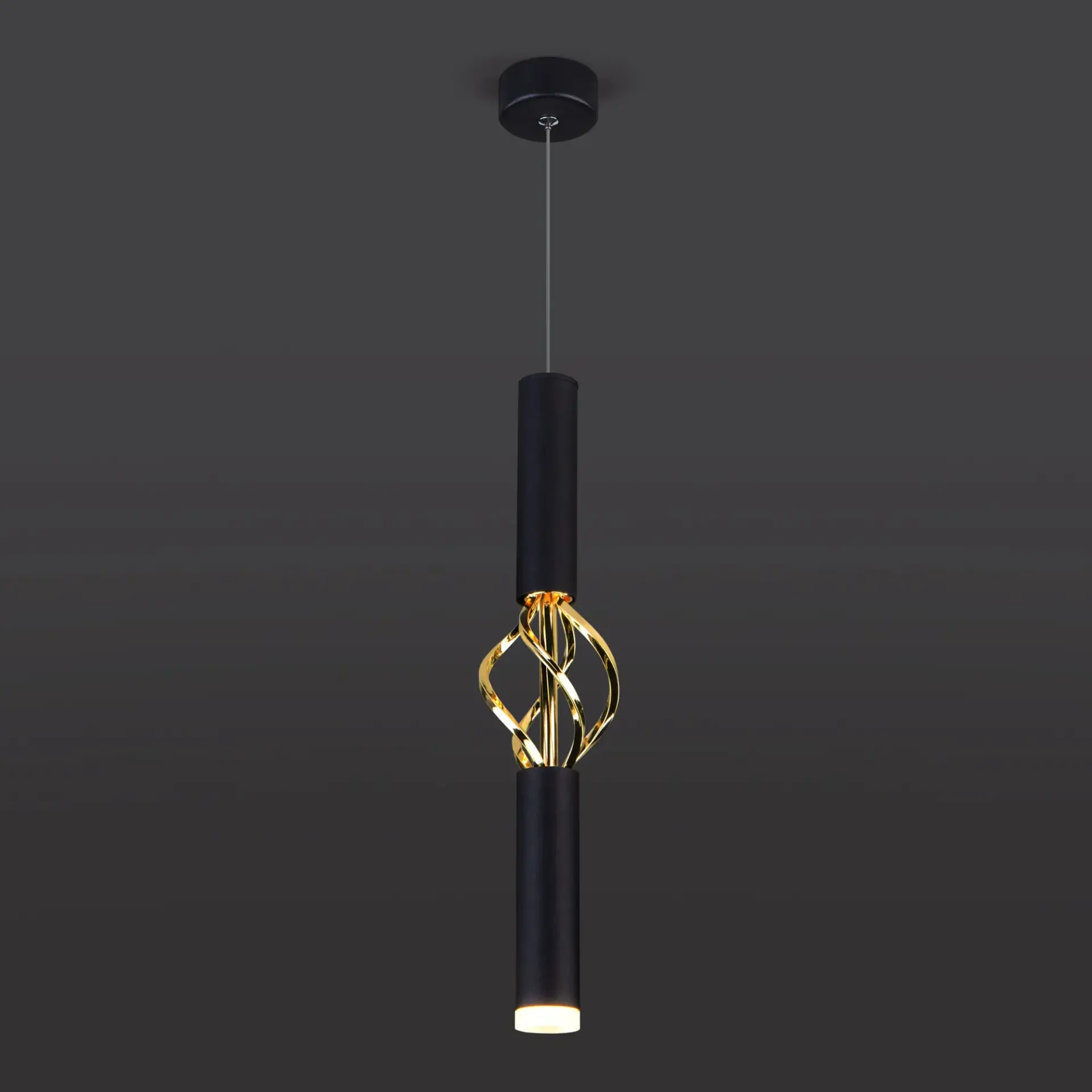 Светильник Eurosvet 50191/1 LED черный/золото LANCE, ракурс 5