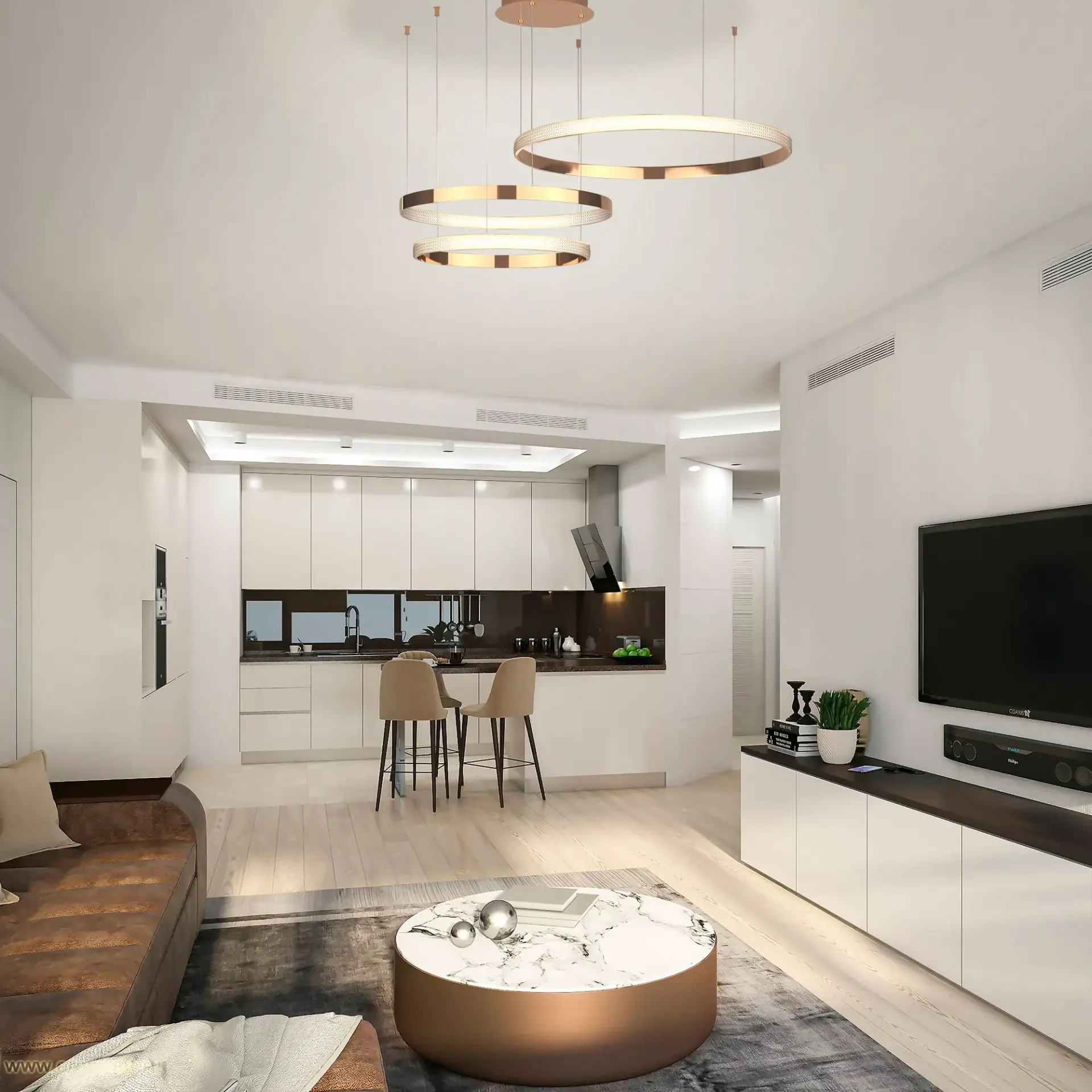 Светильник Eurosvet 90175/3 медный POSH — медь, ракурс 3