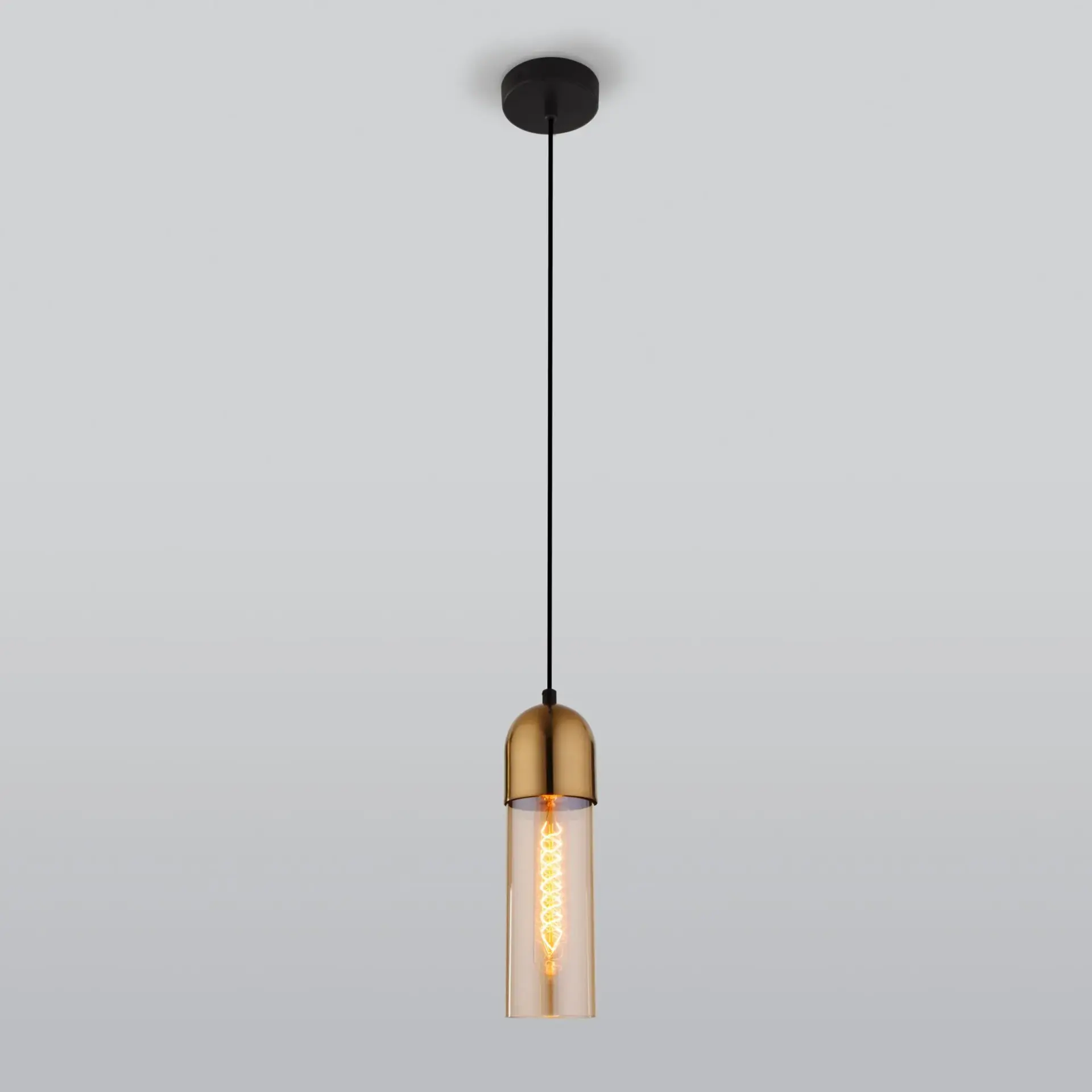 Светильник Eurosvet 50180/1 янтарный AIRON — черный, ракурс 2