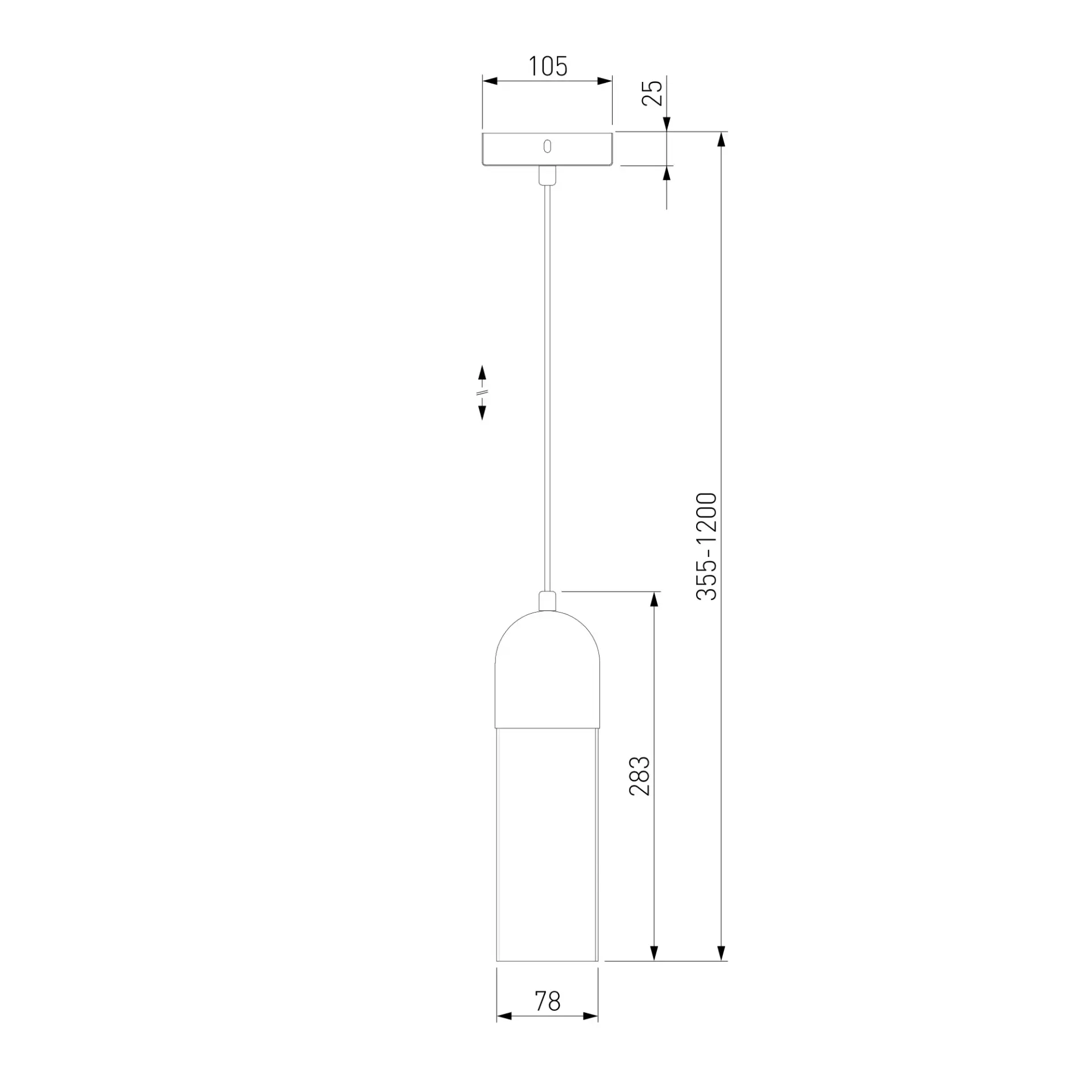 Светильник Eurosvet 50180/1 янтарный AIRON — черный