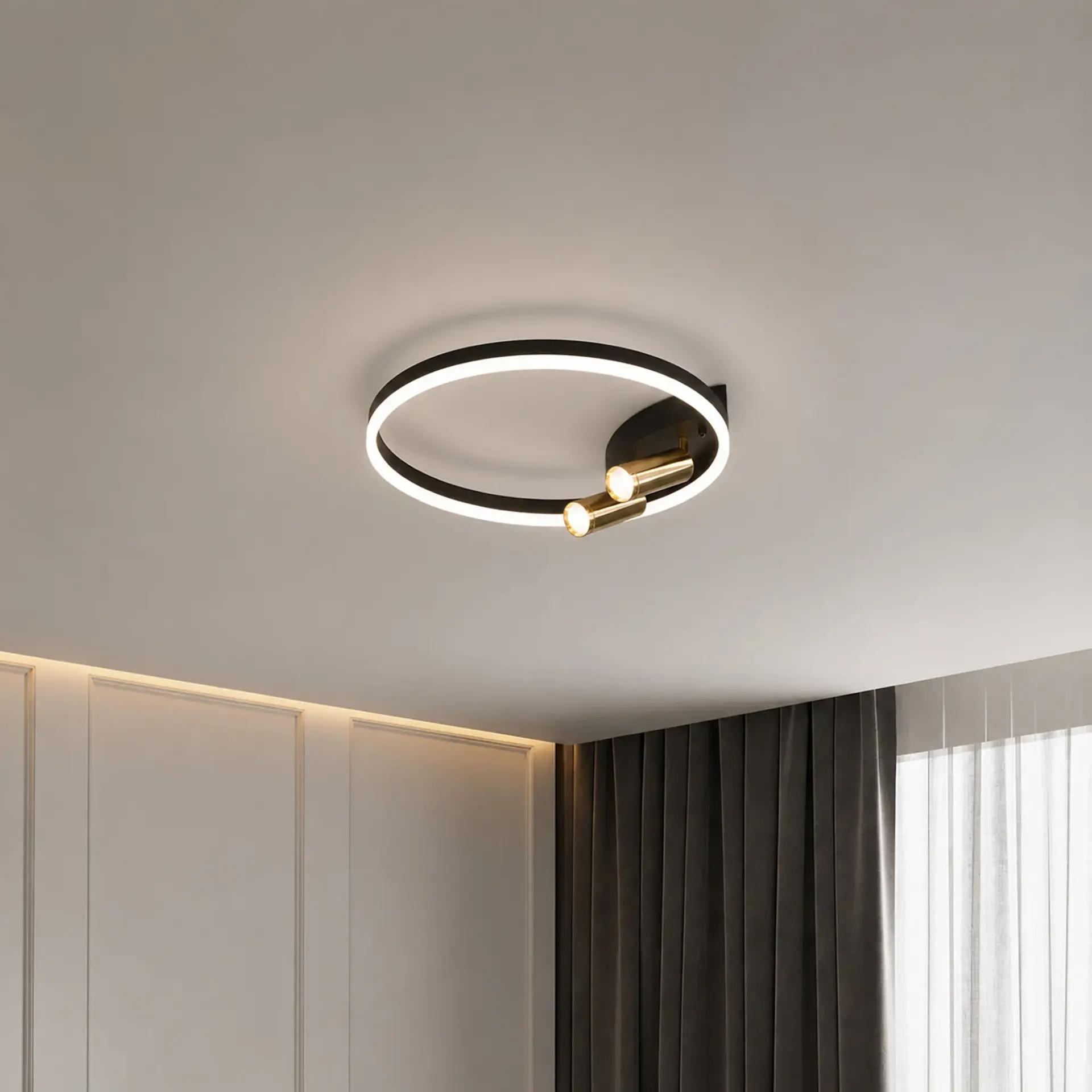 Светильник Eurosvet 90247/3 черный/золото Smart LUMINARI, ракурс 4