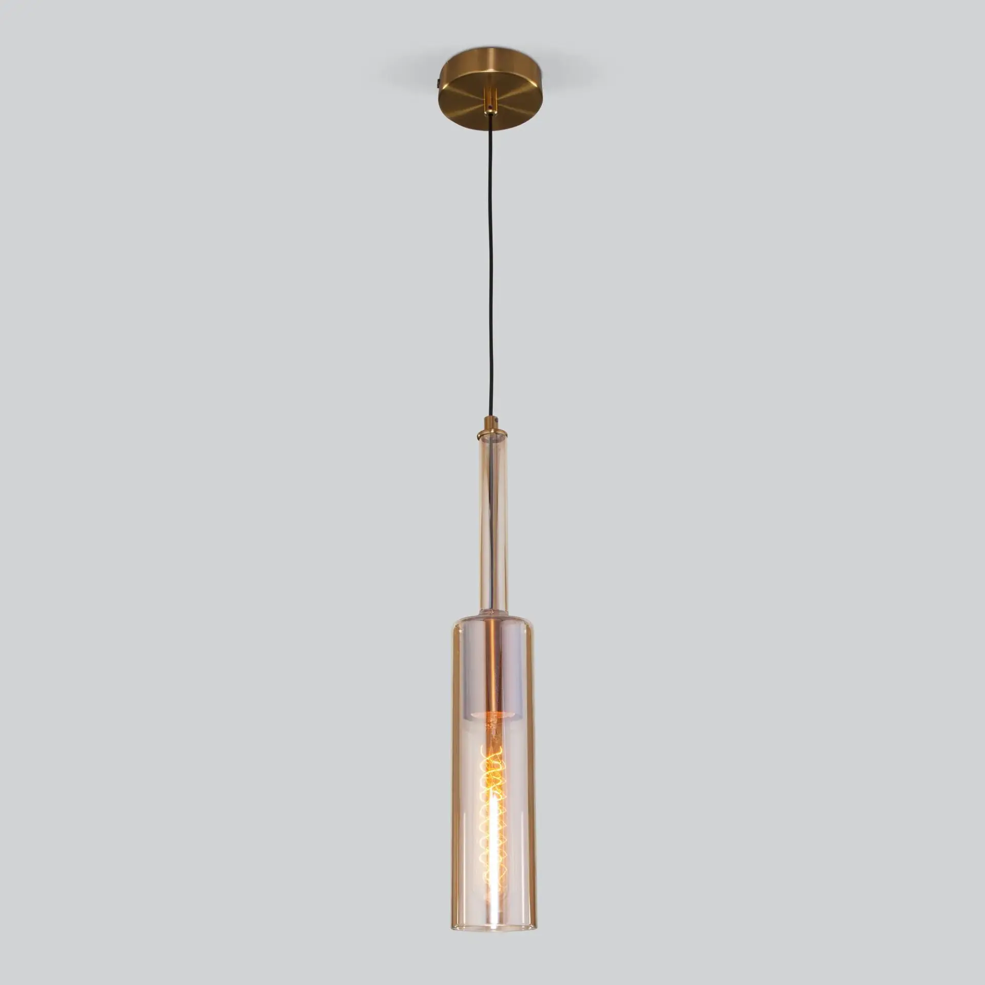 Светильник Eurosvet 50226/1 янтарный GRAF — медь, ракурс 2