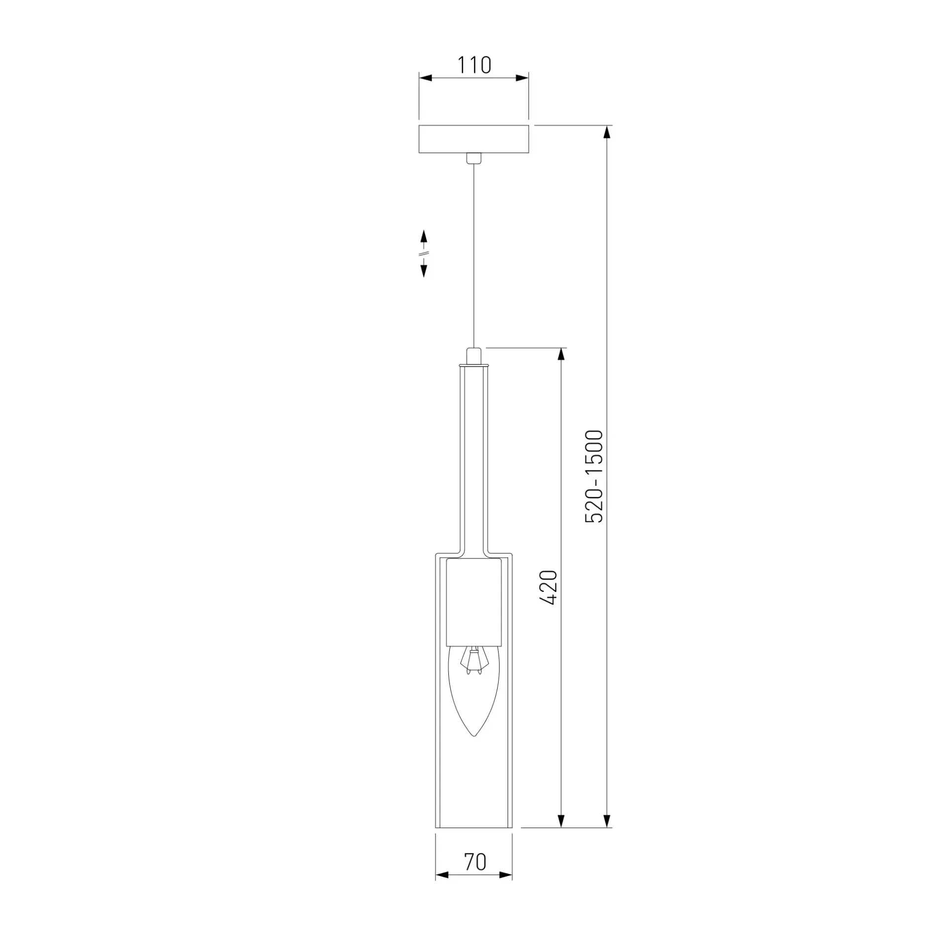 Светильник Eurosvet 50226/1 янтарный GRAF — медь