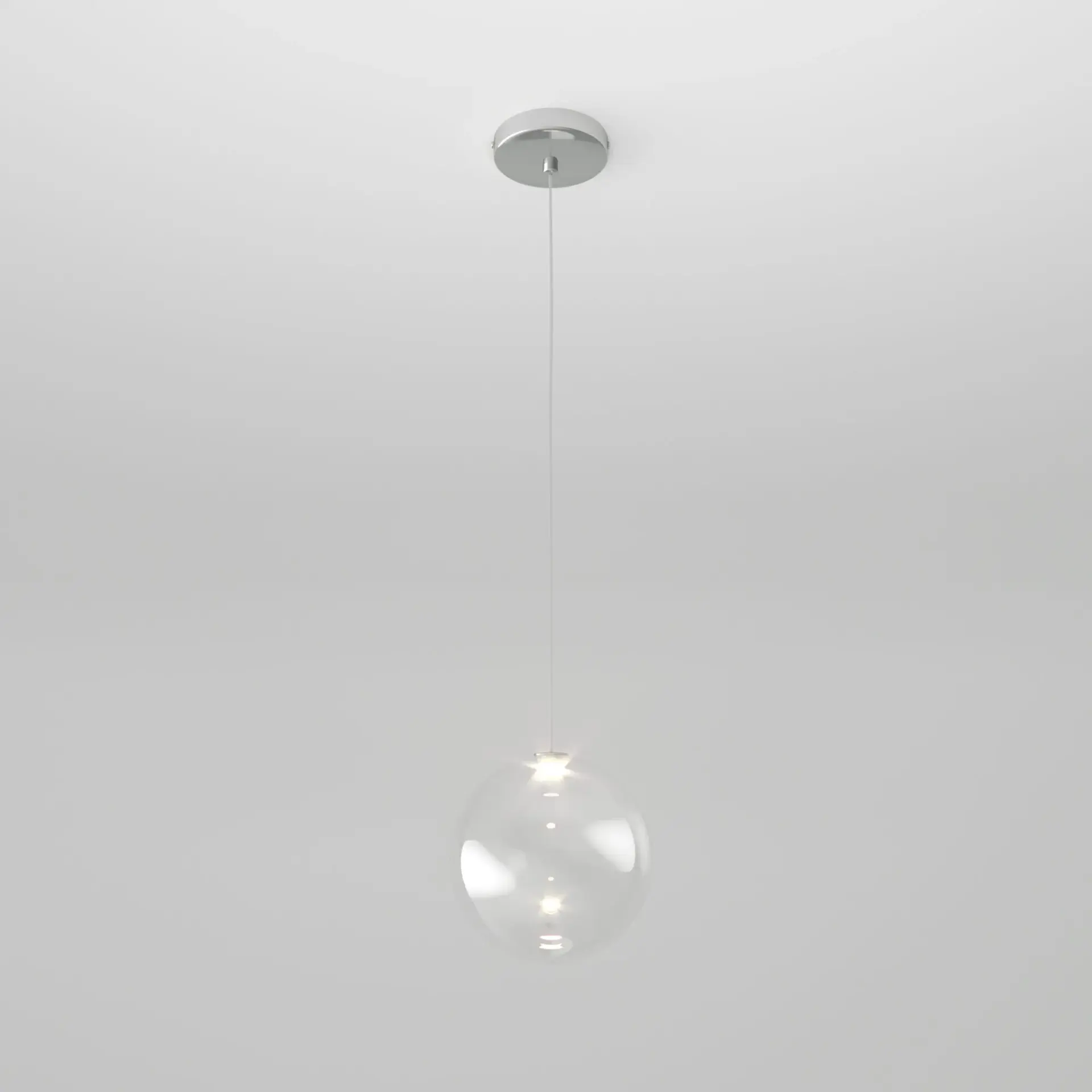 Светильник Eurosvet 50231/1 LED прозрачный WONDER — хром, ракурс 2